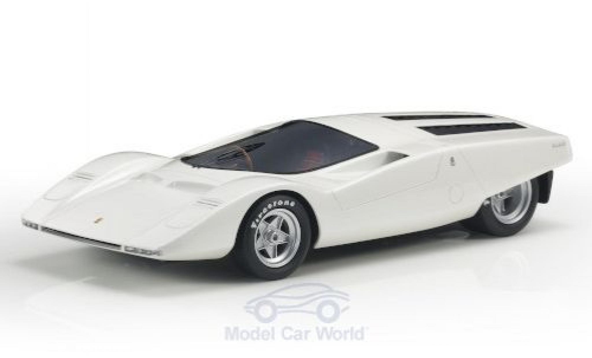 Ferrari 512 1/18 Topmarques Collectibles S Berlinetta Concept metallico bianco RHD 1969 modellino in miniatura
