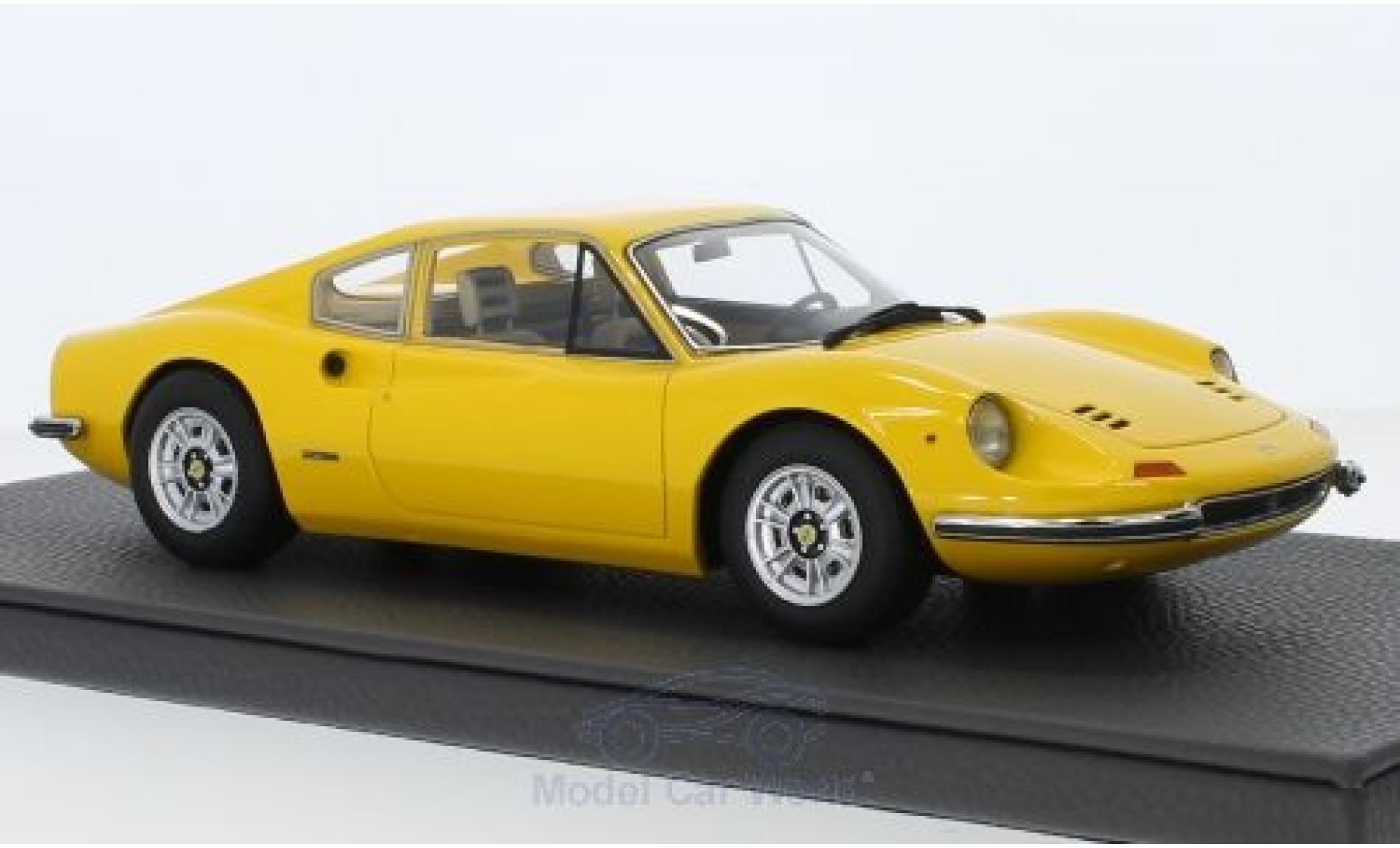 Ferrari Dino 1/18 Topmarques Collectibles 246 GT giallo modellino in miniatura