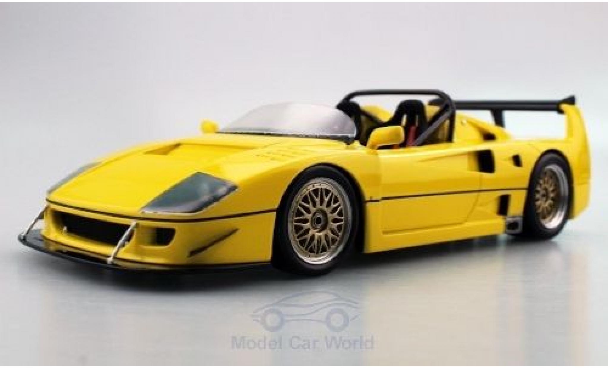 Ferrari F40 1/18 Topmarques Collectibles LM Beurlys Barchetta giallo modellino in miniatura