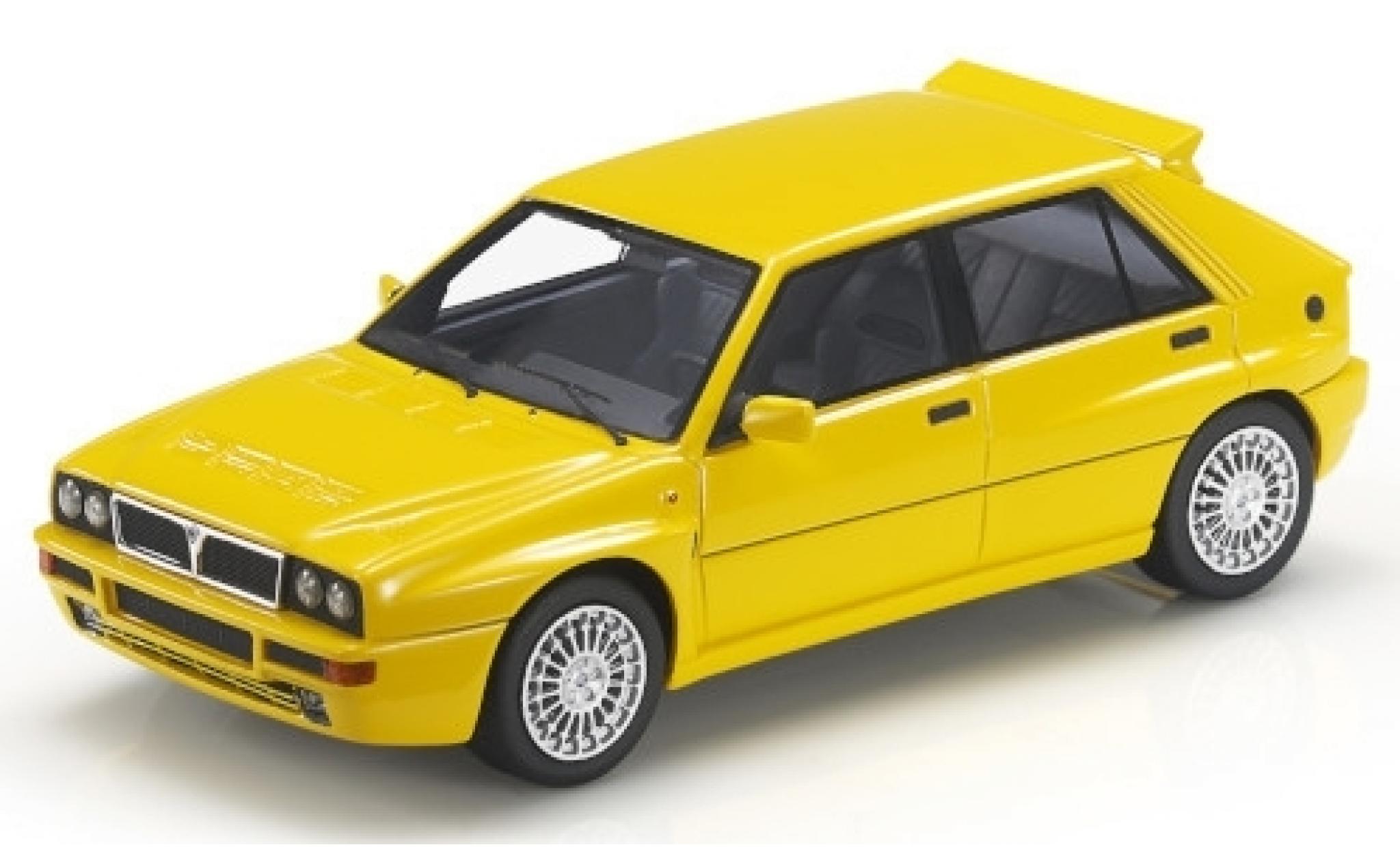 Lancia Delta 1/43 Topmarques Collectibles Integrale Evoluzione giallo modellino in miniatura
