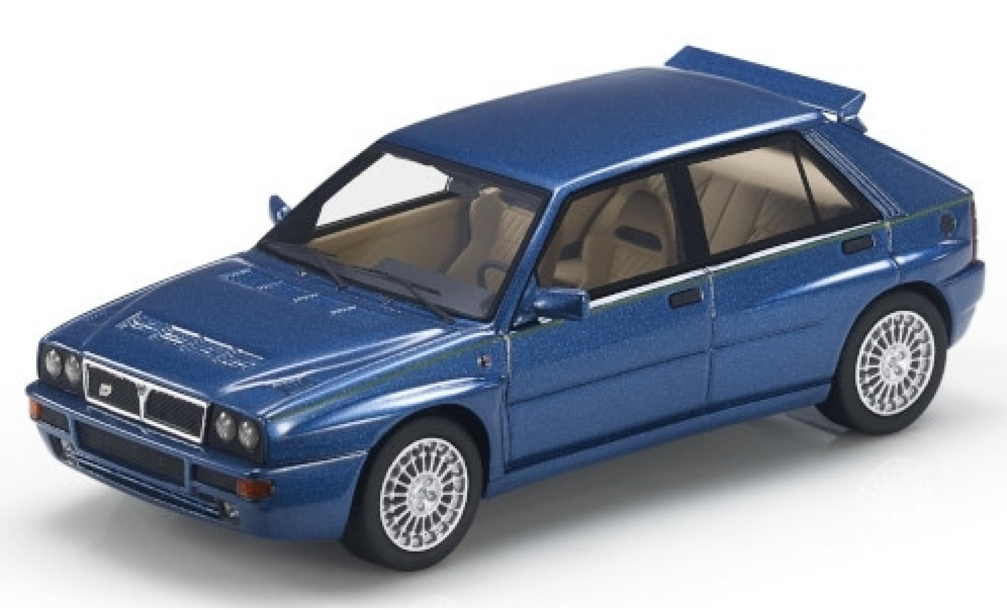 Lancia Delta 1/43 Topmarques Collectibles Integrale Evoluzione metallico blu/Dekor modellino in miniatura