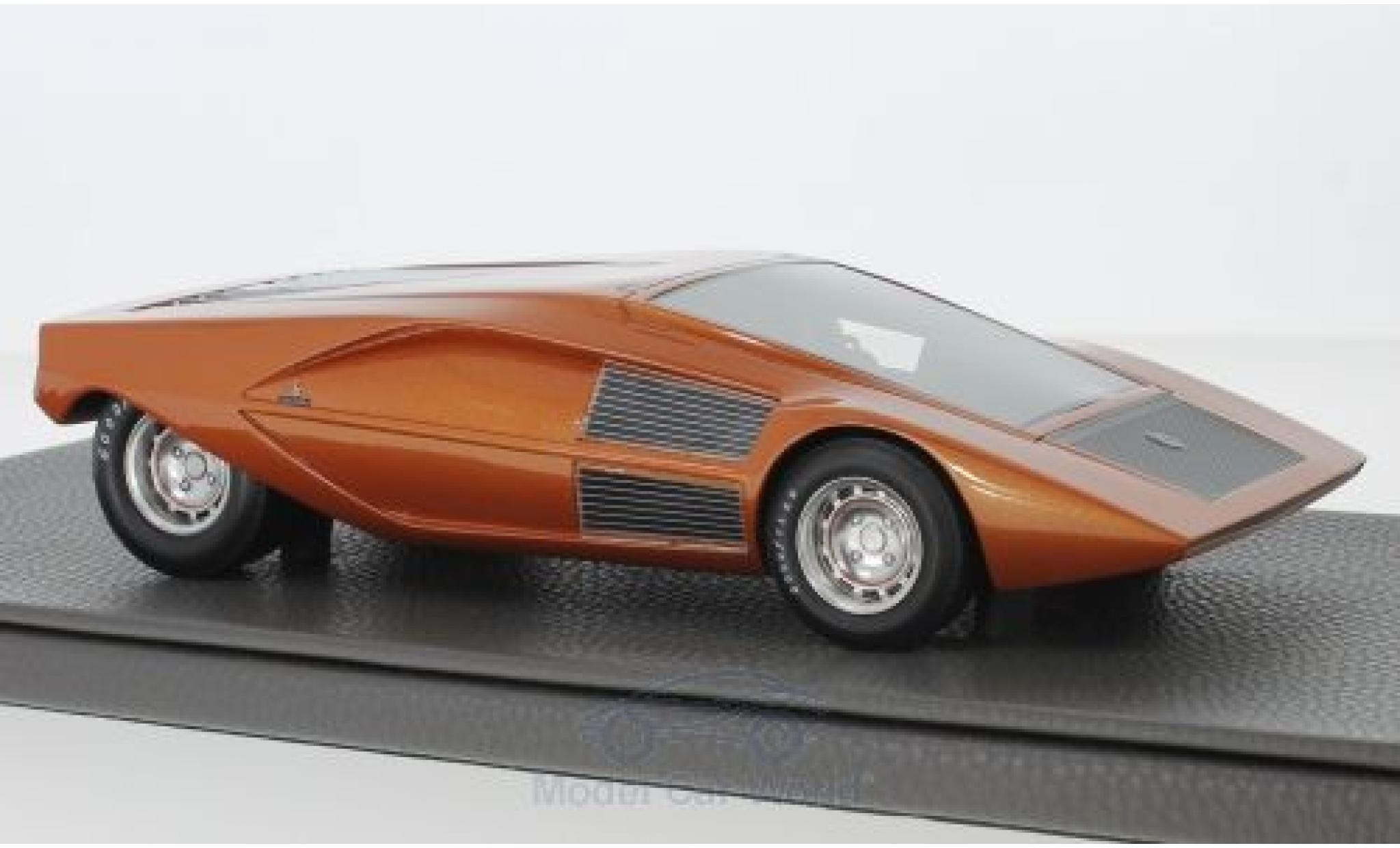 Lancia Stratos 1/18 Topmarques Collectibles Zero Concept metallico orange 1970 modellino in miniatura