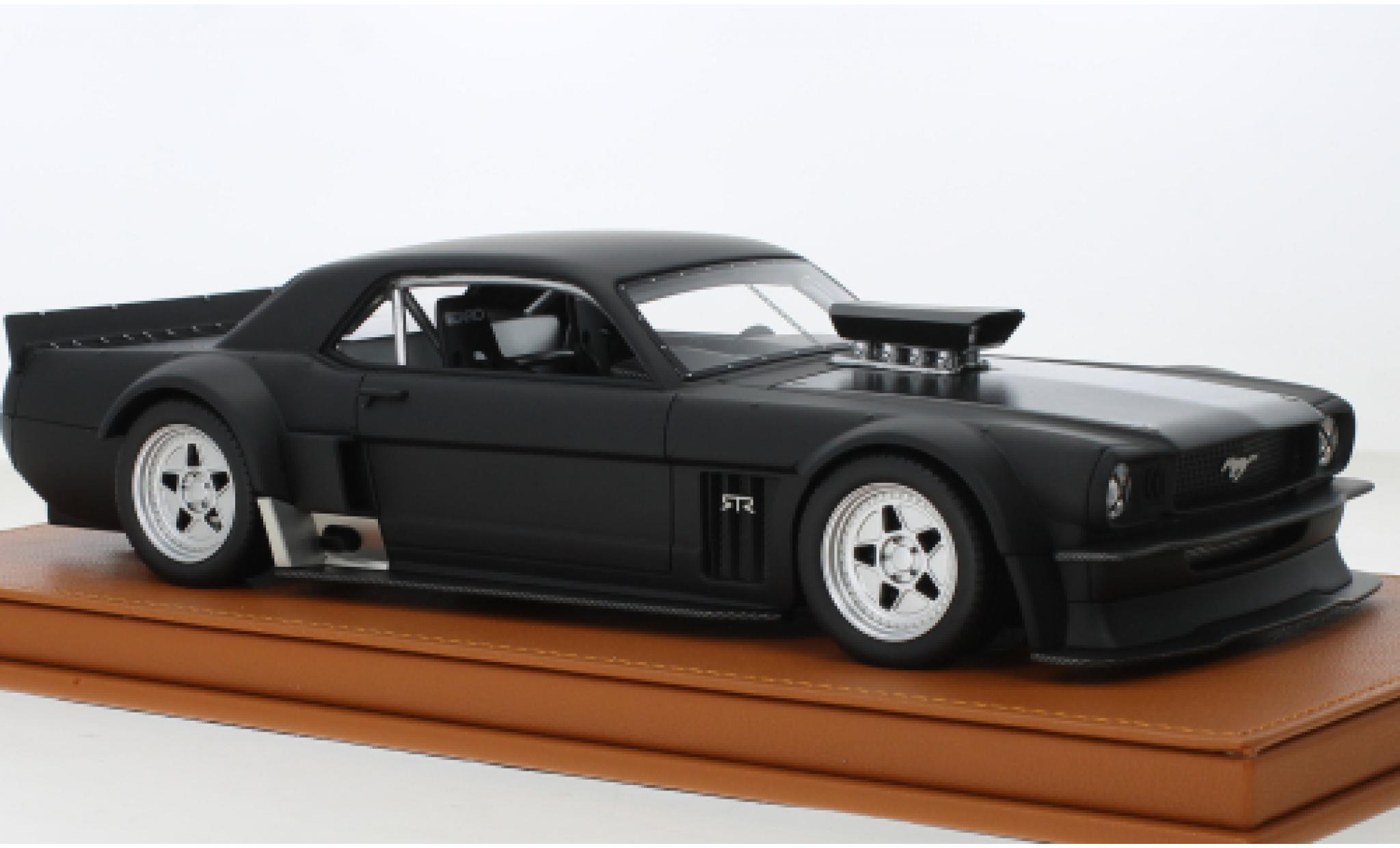Ford Mustang 1/18 Topmarques Collectibles matte noir 1965 modellino in miniatura