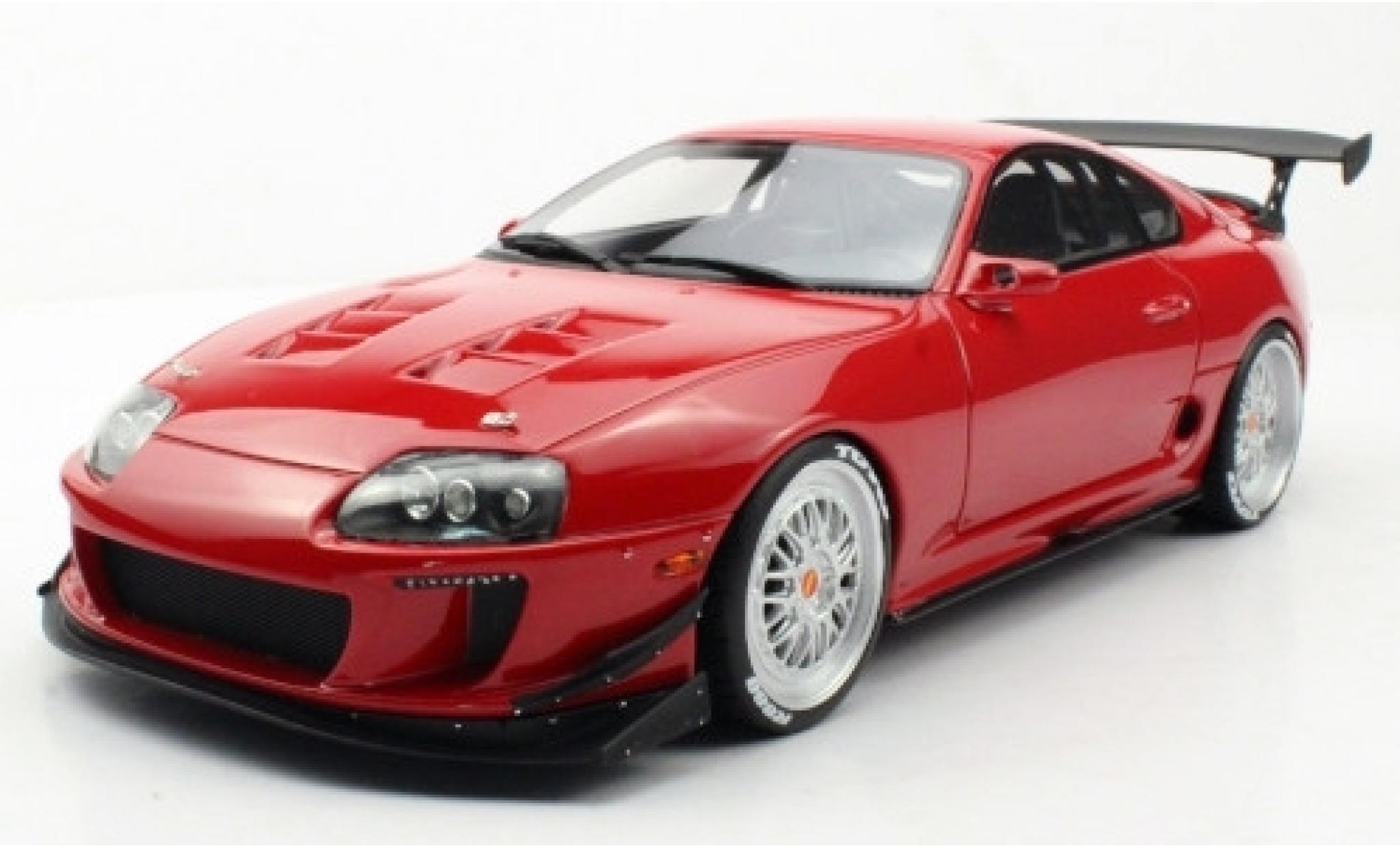 Toyota Supra 1/18 Topmarques Collectibles Enrique Munoz Twin Turbo ERM rosso modellino in miniatura