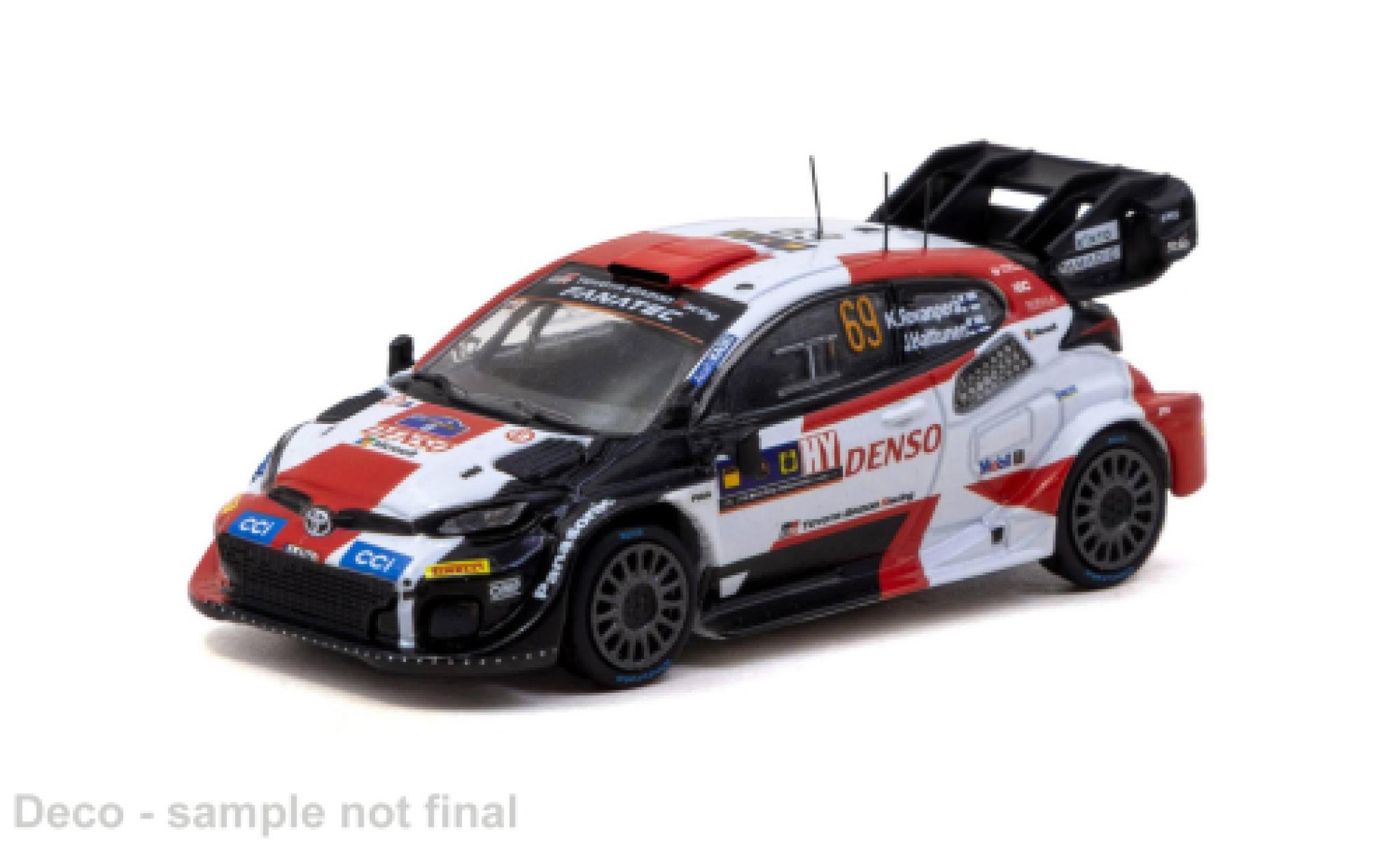 Toyota Yaris 1/64 Tarmac Works GR Rally 1 Hybrid Central European Rally 2023 K.Rovanper&auml; 1:64 modellini auto