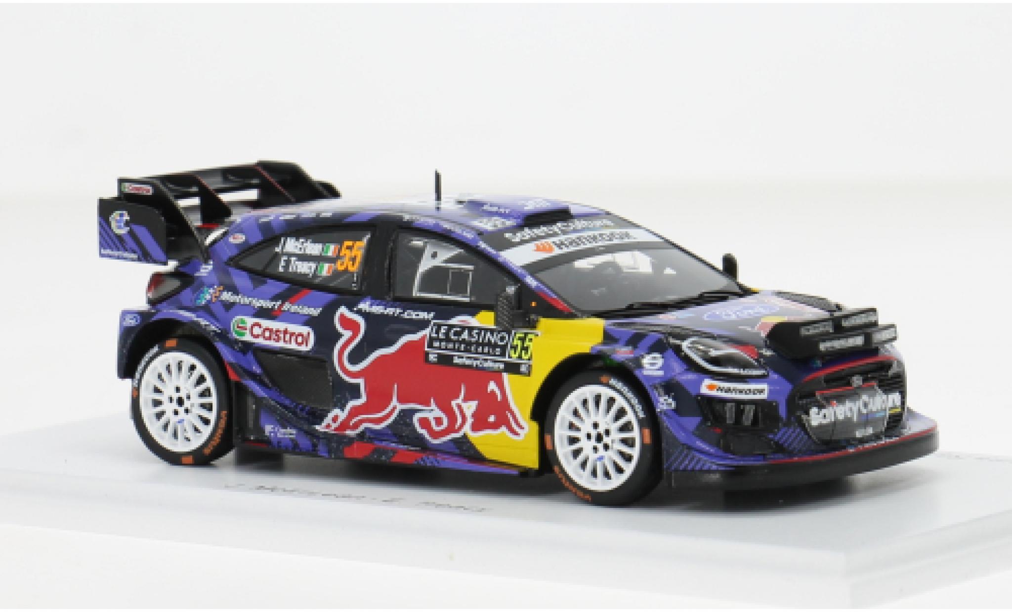 Toyota Yaris 1/43 Spark GR Rally 1 Rally Monte Carlo 2025 #55 J.McErLean/E.Treacy 1:43 modellino in miniatura