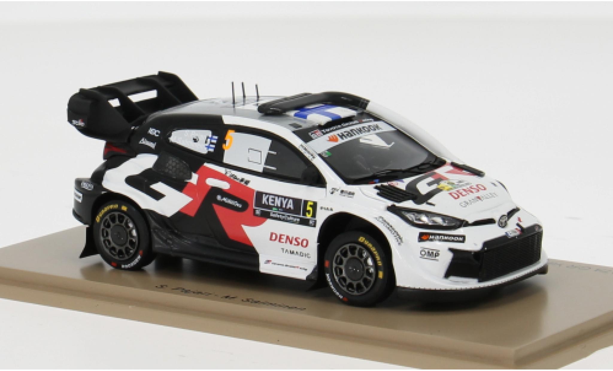 Toyota Yaris 1/43 Spark GR Rally 1 Rallye Safari 2025 #5 S.Pajari/M.Salminen 1:43 modellini auto