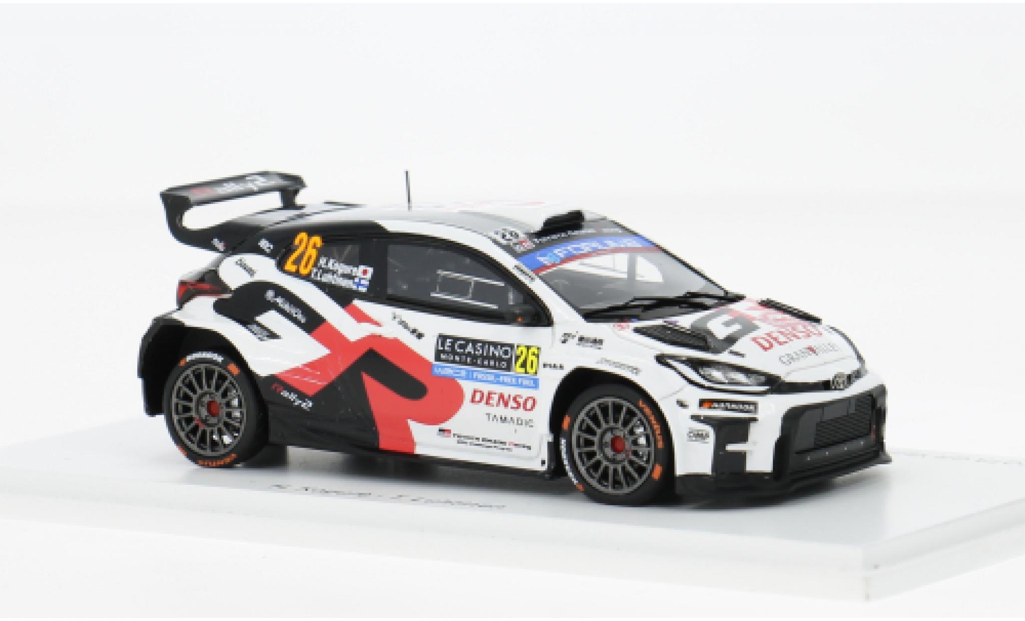 Toyota Yaris 1/43 Spark GR Rally 2 Rally Monte Carlo 2025 #26 H.Kogure/T.Luhtinen 1:43 modellino in miniatura