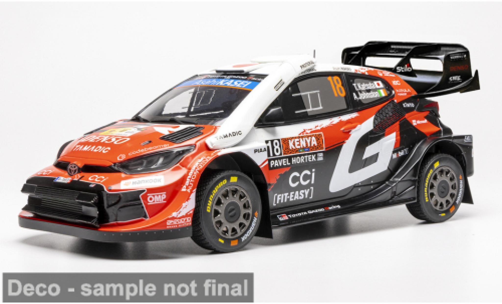 Toyota Yaris 1/18 IXO GR Rally1 WRC Safari Rallye Kenia 2026 Gazoo Racing #18 T.Katsuta/A.Johnston 1:18 modellini auto