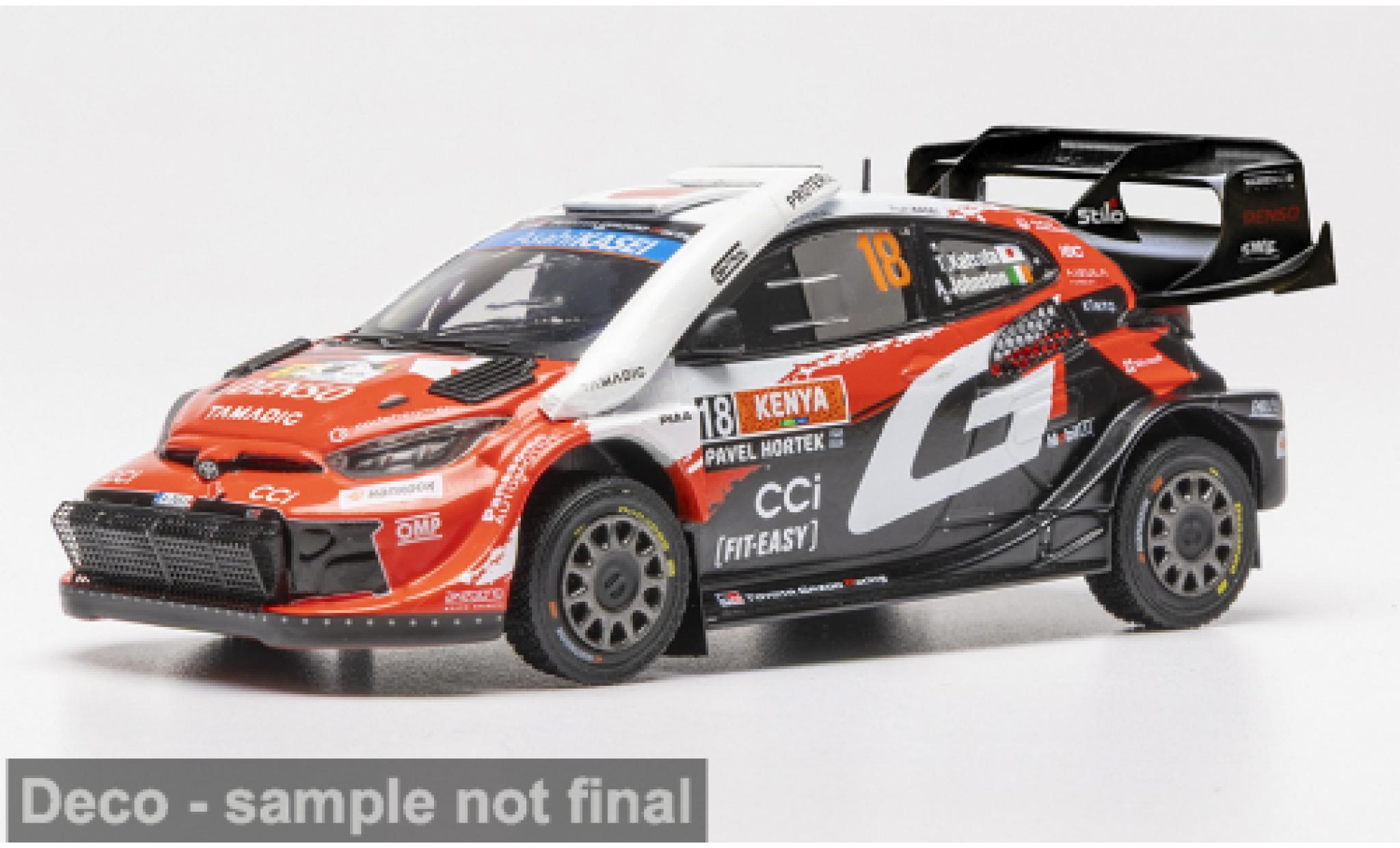 Toyota Yaris 1/43 IXO GR Rally1 WRC Safari Rally Kenia 2026 Gazoo Racing #18 T.Katsuta/A.Johnston 1:43 modellini auto
