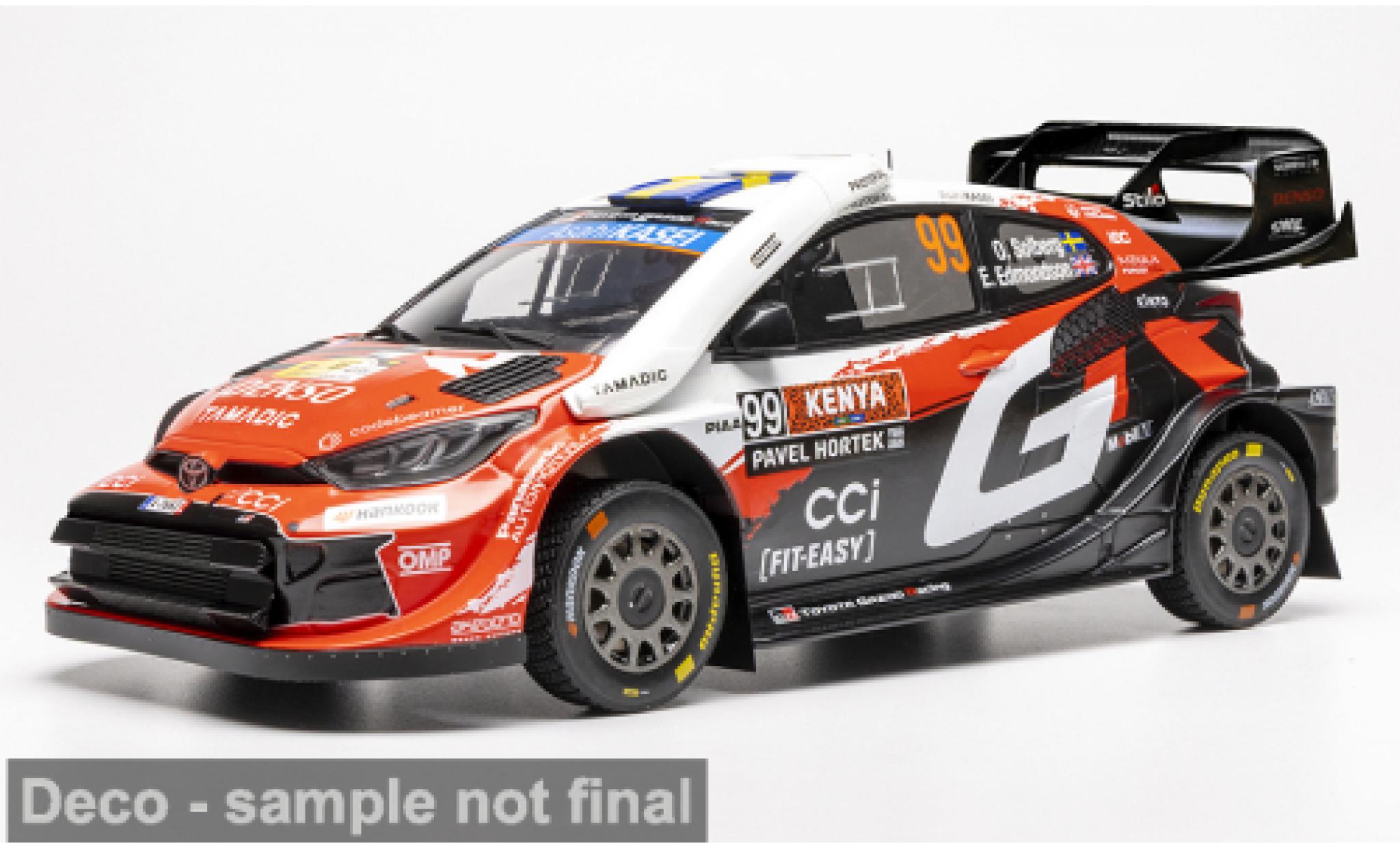 Toyota Yaris 1/18 IXO GR Rally1 WRC Safari Rally Kenia 2026 Gazoo Racing #99 O.Solberg/E.Edmondson 1:18 modellini auto