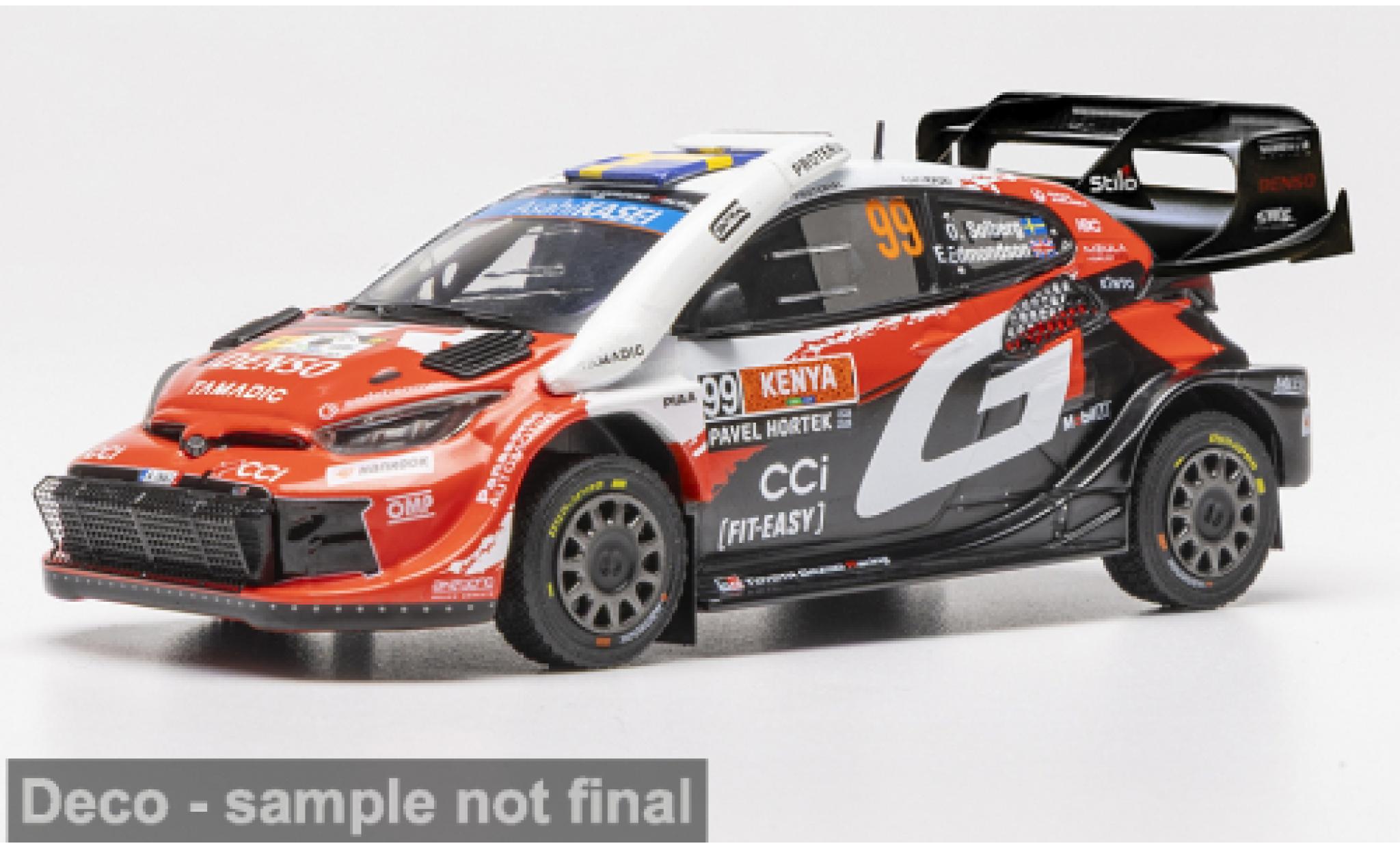 Toyota Yaris 1/43 IXO GR Rally1 WRC Safari Rally Kenia 2026 Gazoo Racing #99 O.Solberg/E.Edmondson 1:43 modellini auto