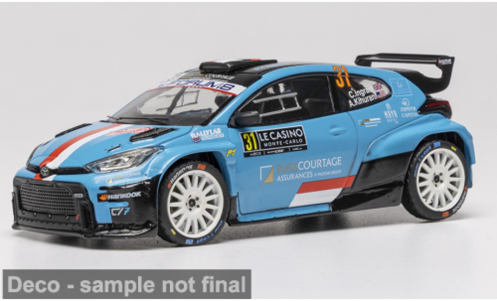Toyota Yaris 1/43 IXO GR Rally2 Rallye Monte Carlo 2026 #31 C.Ingram/A.Kihurani 1:43 modellini auto