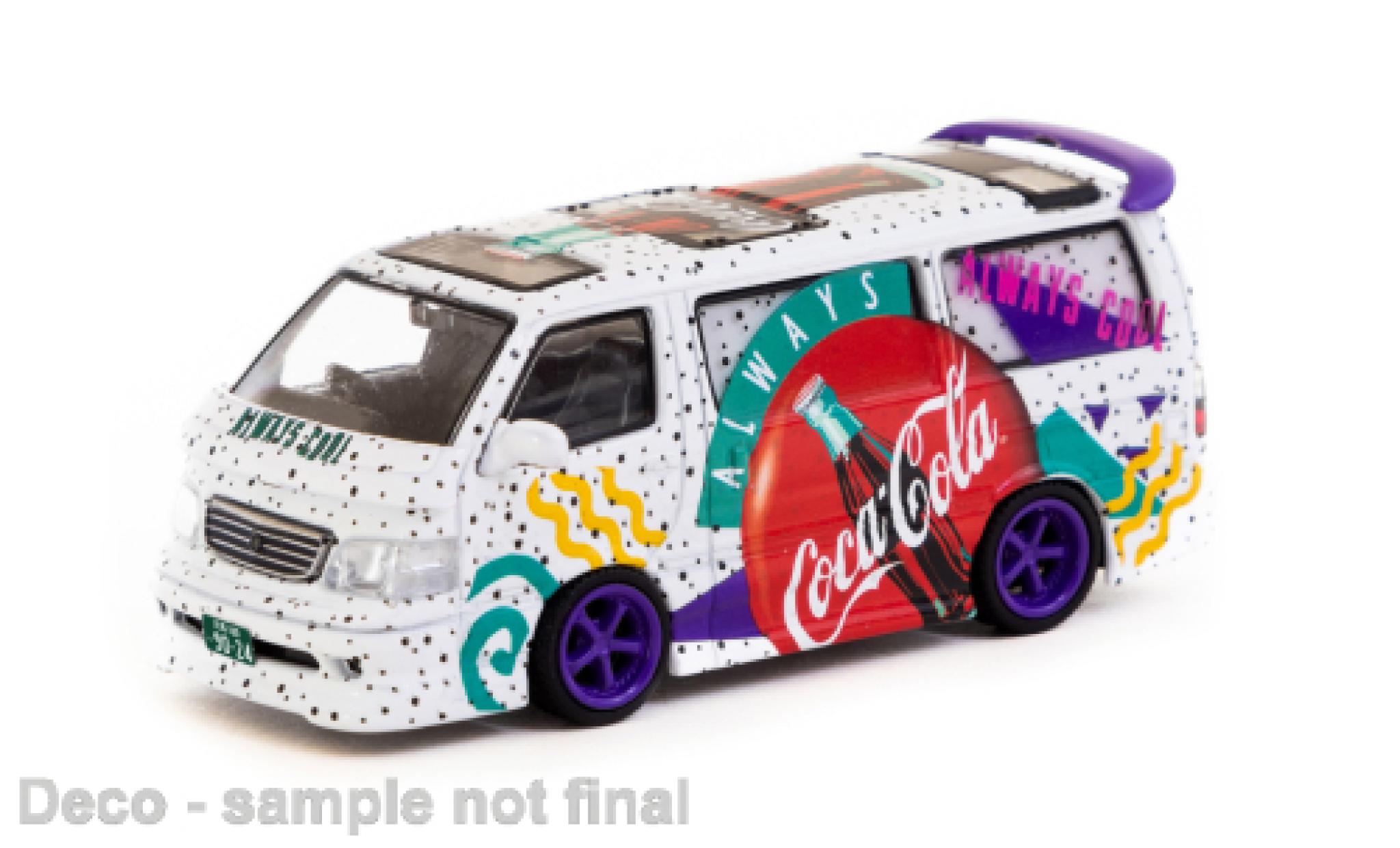 Toyota Hiace 1/64 Tarmac Works Waggon C Coca Cola 1:64 modellino in miniatura