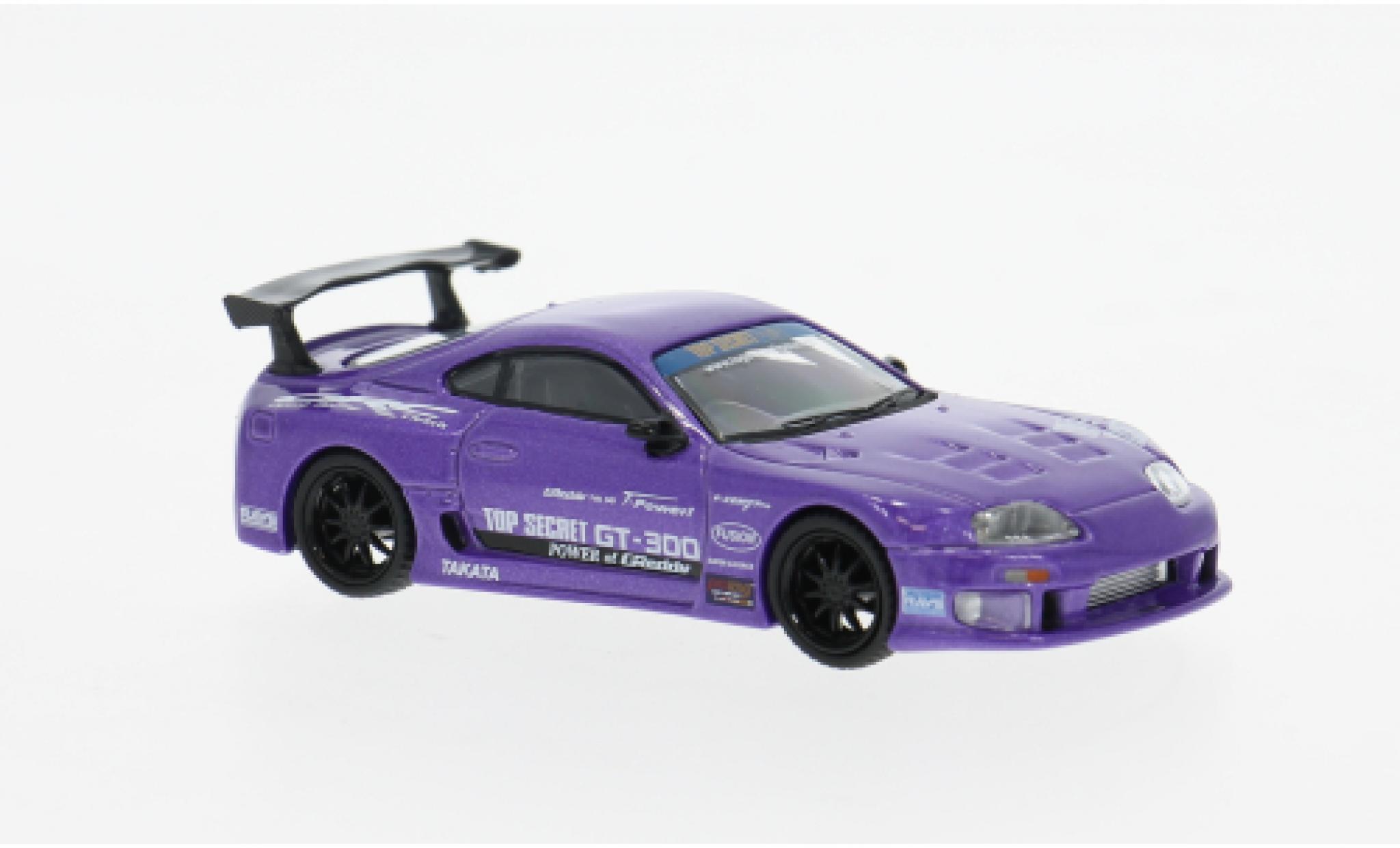 Toyota Supra 1/64 Mini GT (A80) Top Secret GT-300 violett 2014 1:64 modellino in miniatura