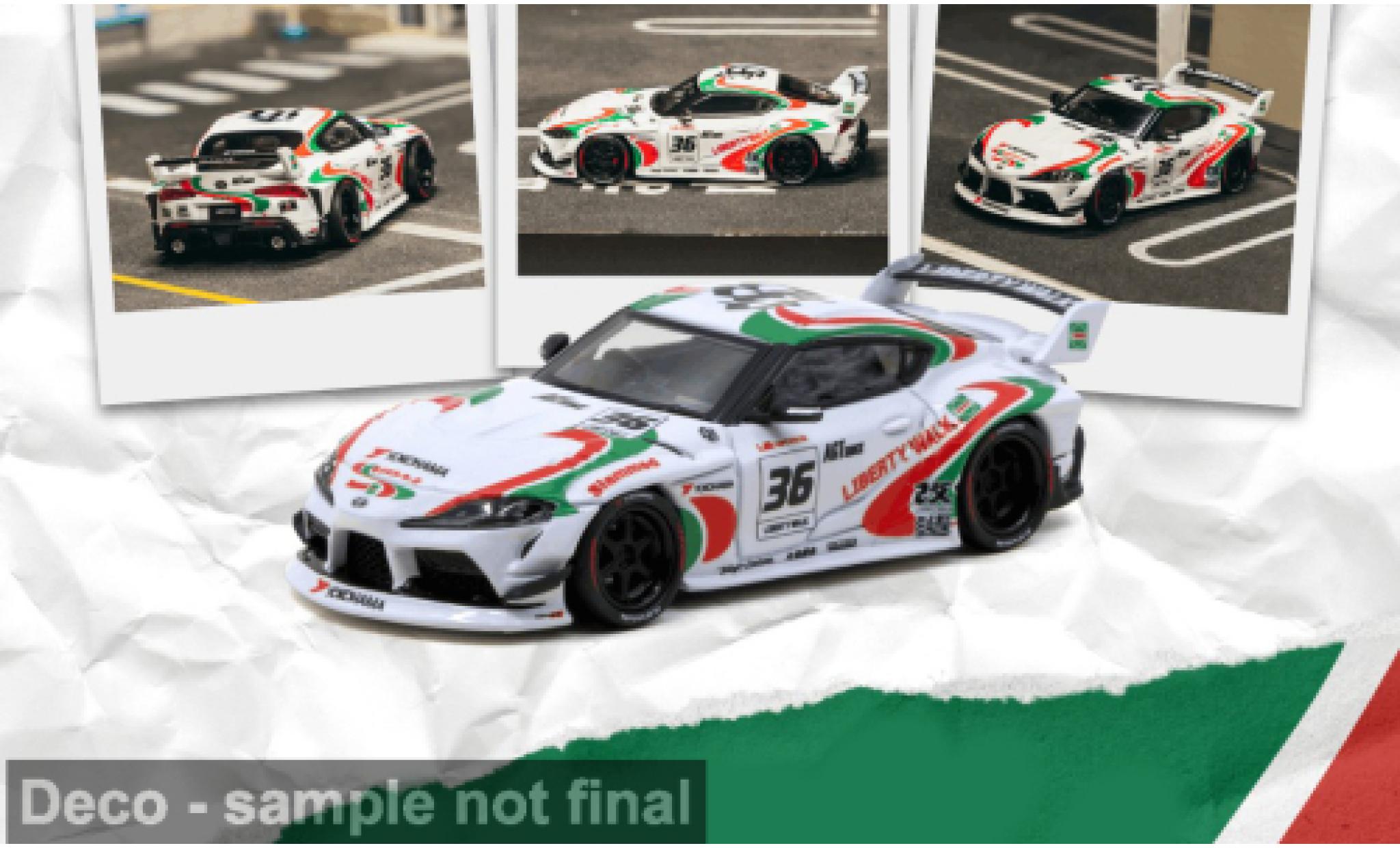 Toyota Supra 1/64 Tarmac Works SUPRA (A90) LB -WORKS weiss 2024 Castrol 1:64 modellini auto