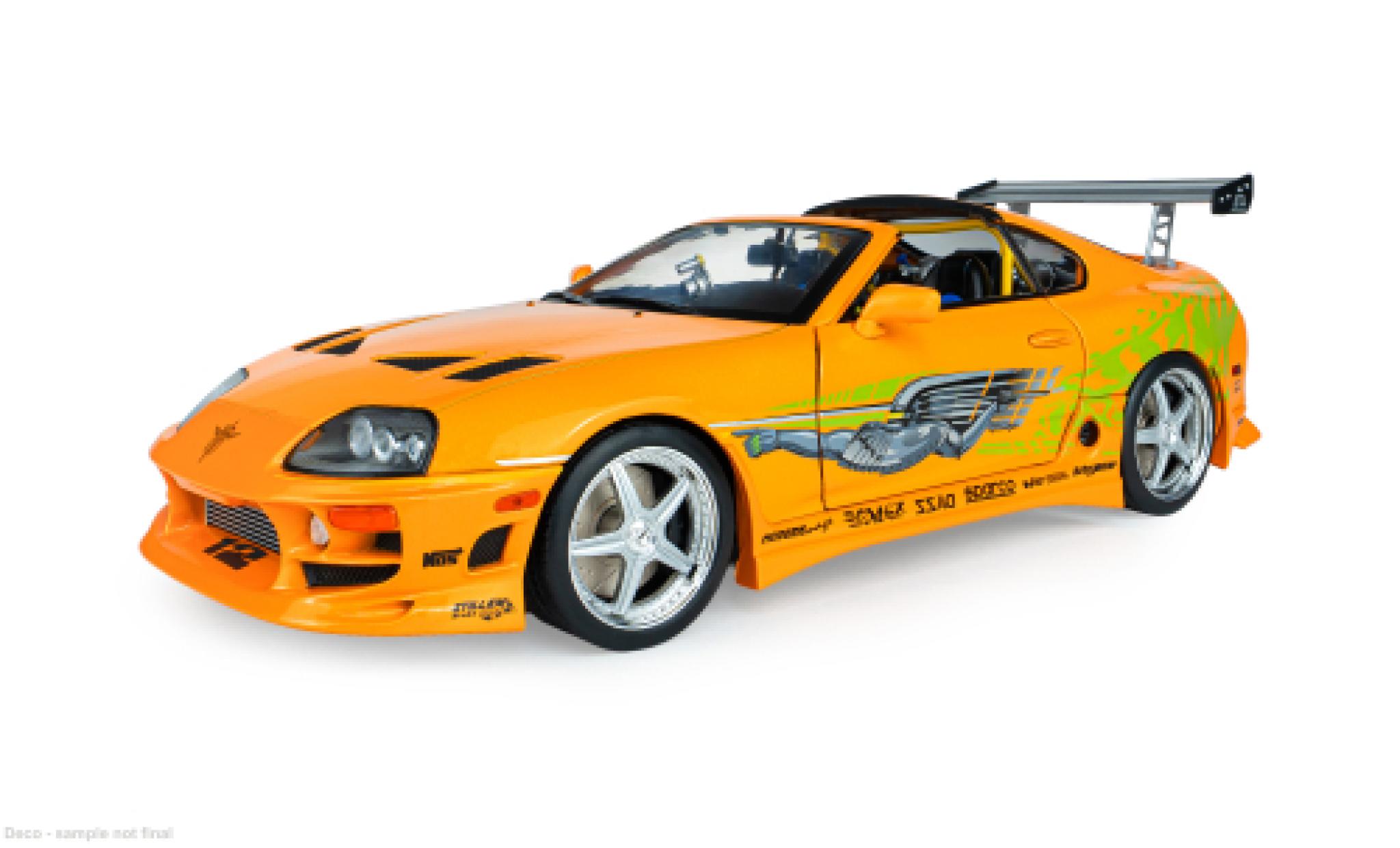 Toyota Supra 1/18 Solido MK4 (A80) orange/gr&Atilde;&frac14;n 2001 Fast &amp; Furious 1:18 modellini auto