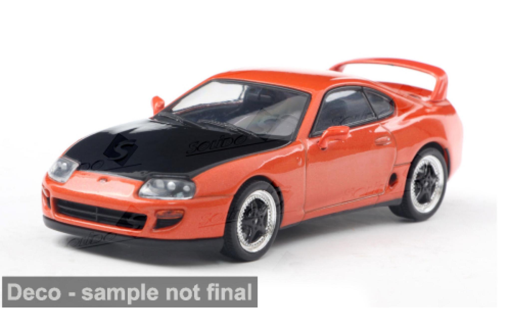 Toyota Supra 1/43 Solido MK4 orange/schwarz 1:43 modellino in miniatura