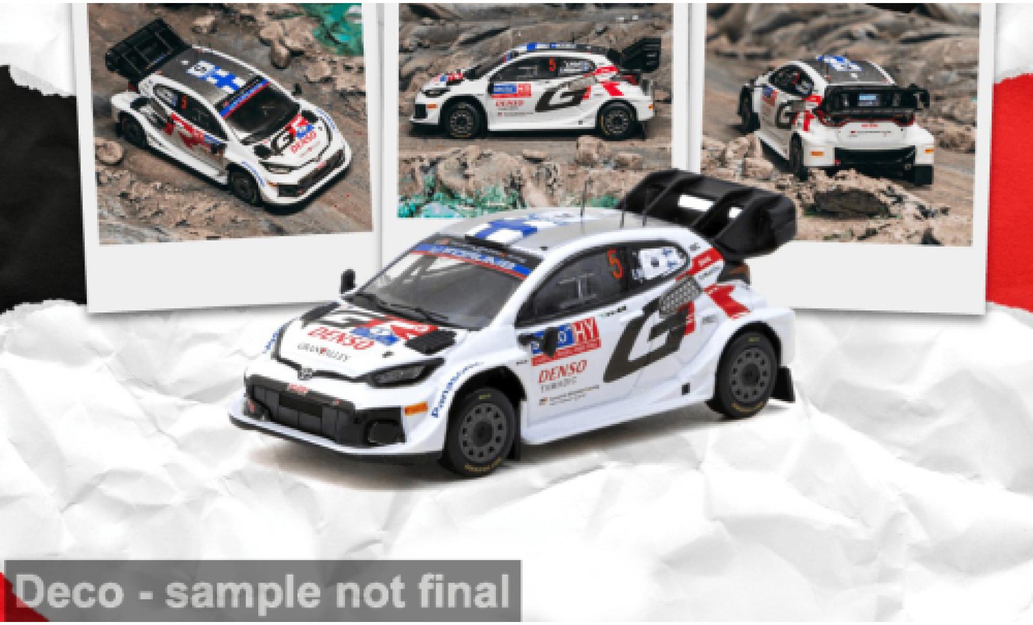 Toyota Yaris 1/64 Tarmac Works Rally1 Hybrid weiss WRC Rally Finland 2024 #5 S.Pajari 1:64 modellini auto