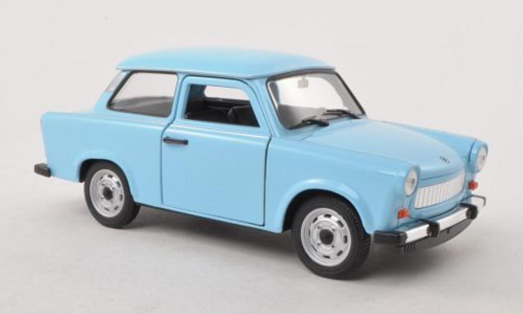 Trabant 601 1/24 Welly blu modellino in miniatura