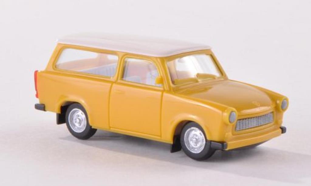 Trabant 601 1/87 Herpa Universal giallo/bianco modellino in miniatura