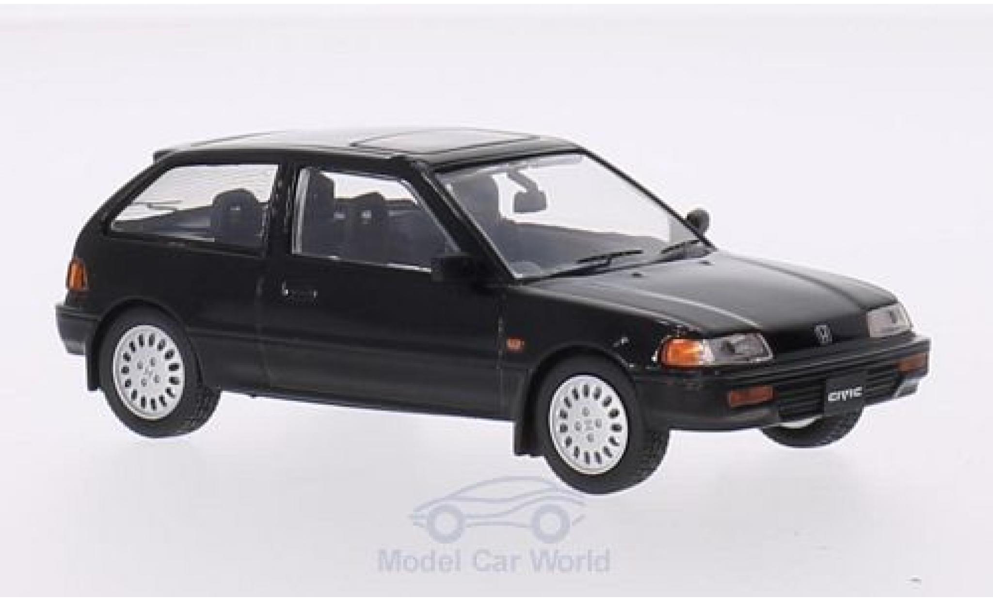 Honda Civic 1/43 Triple 9 Collection nero RHD 1987 modellino in miniatura