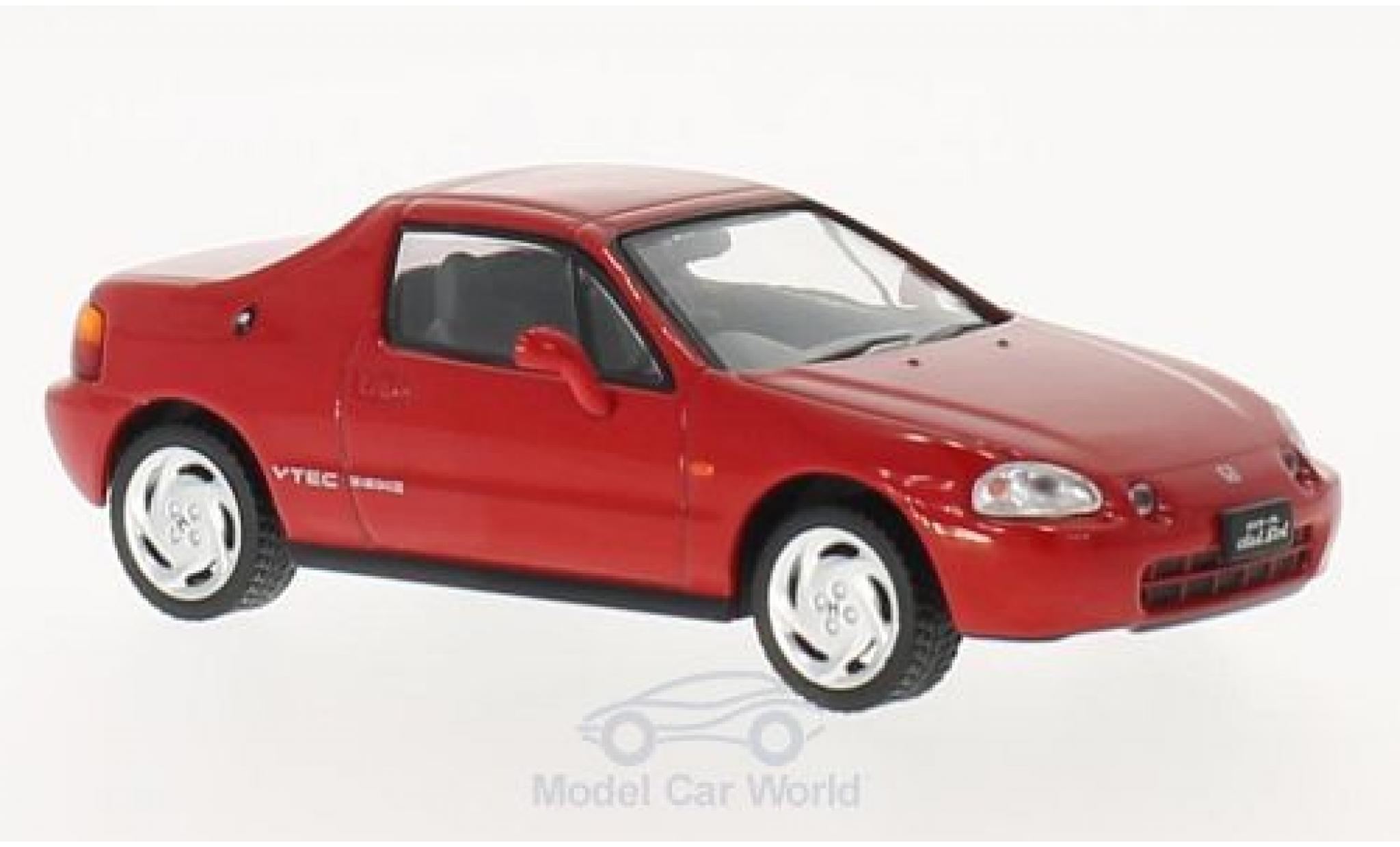 Honda CR-X 1/43 Triple 9 Collection Delsol rosso RHD 1992 modellino in miniatura