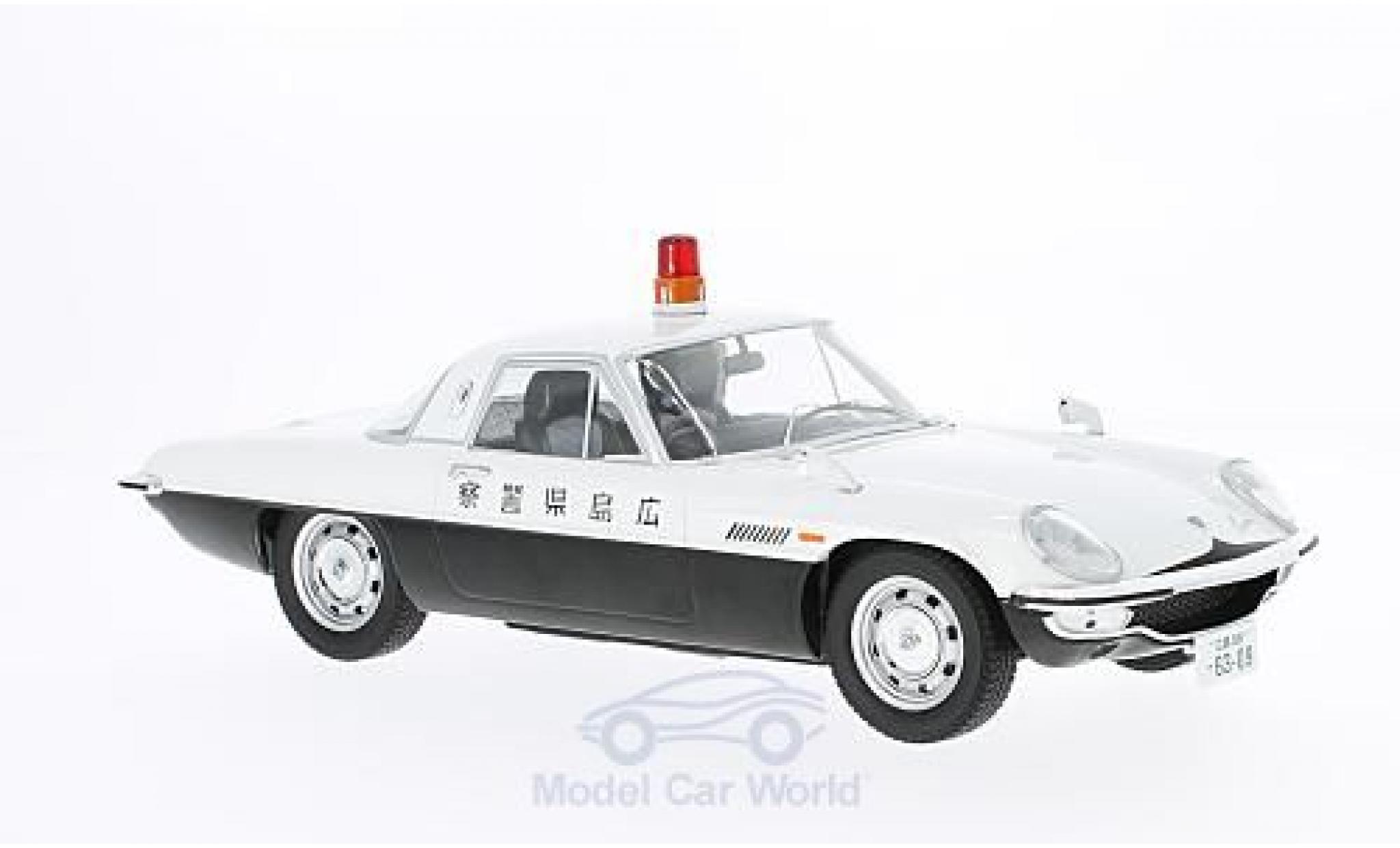 Mazda Cosmo 1/18 Triple 9 Collection Sport bianco/nero RHD Polizei Japan Diecast Sealed Body Series ohne Vitrine modellino in miniatura