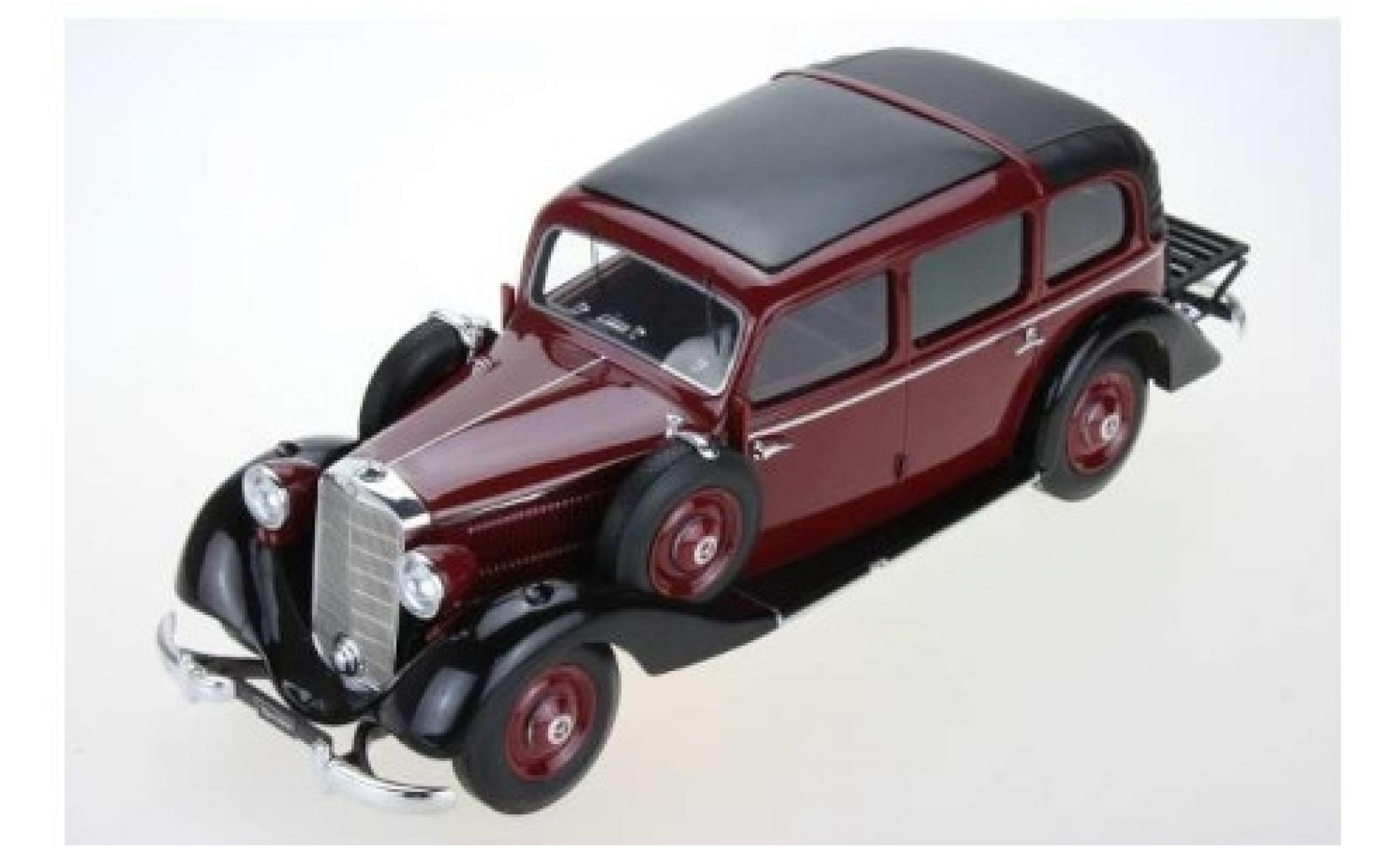 Mercedes 260 1/18 Triple 9 Collection D (W138) Pullman Landaulet rosso/nero 1936 fermé Verdeck modellino in miniatura