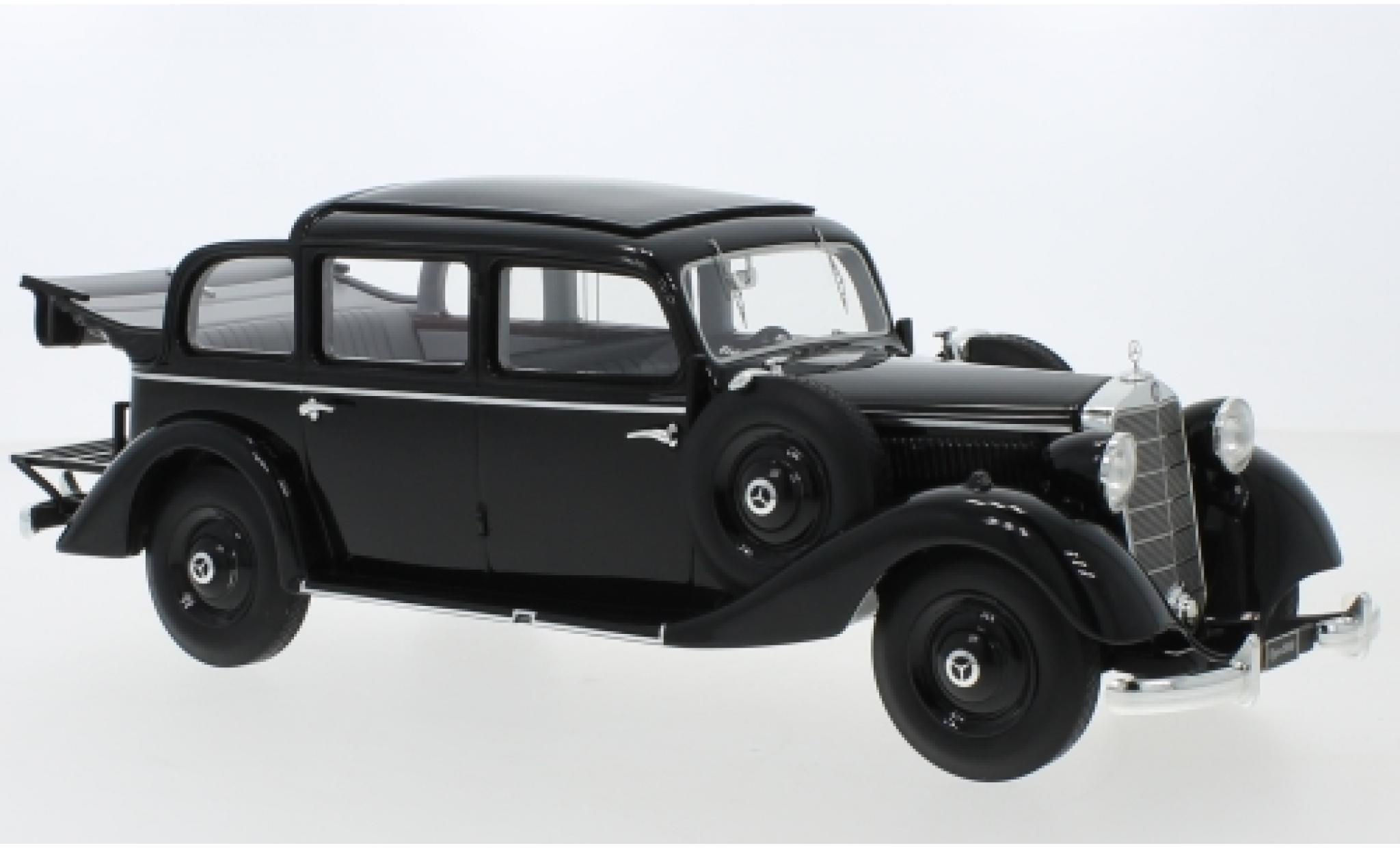 Mercedes 260 1/18 Triple 9 Collection D (W138) Pullman Landaulet nero 1936 ouverts/es Verdeck modellino in miniatura