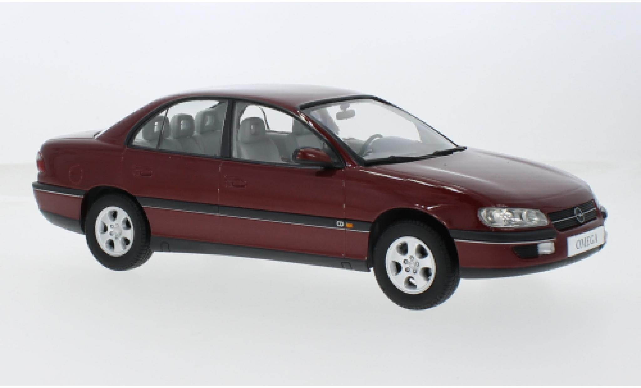 Opel Omega 1/18 Triple 9 Collection B metallise rot 1996 1:18 modellino in miniatura