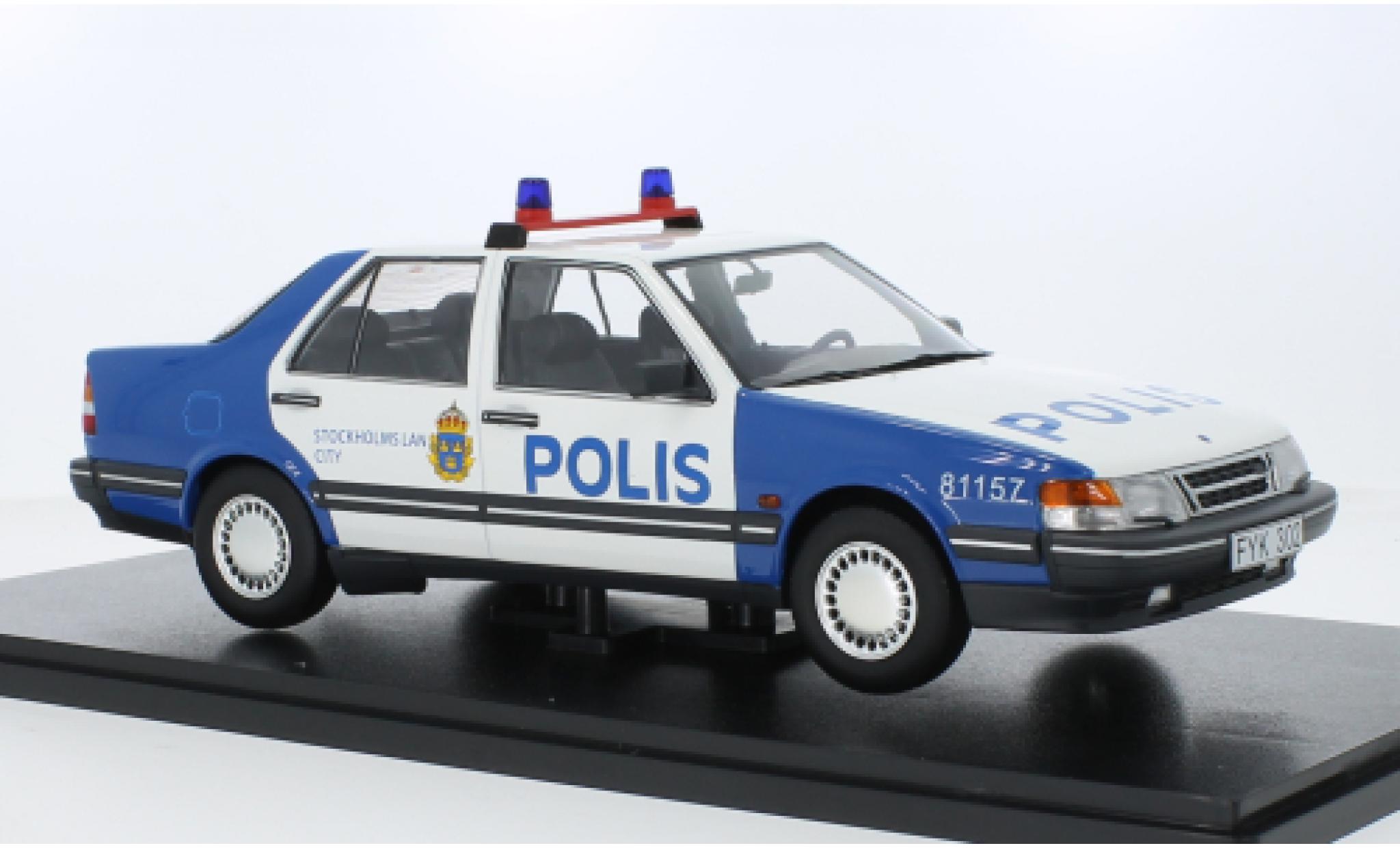 Saab 9000 1/18 Triple 9 Collection CD Polis (SE) 1990 1:18 modellino in miniatura