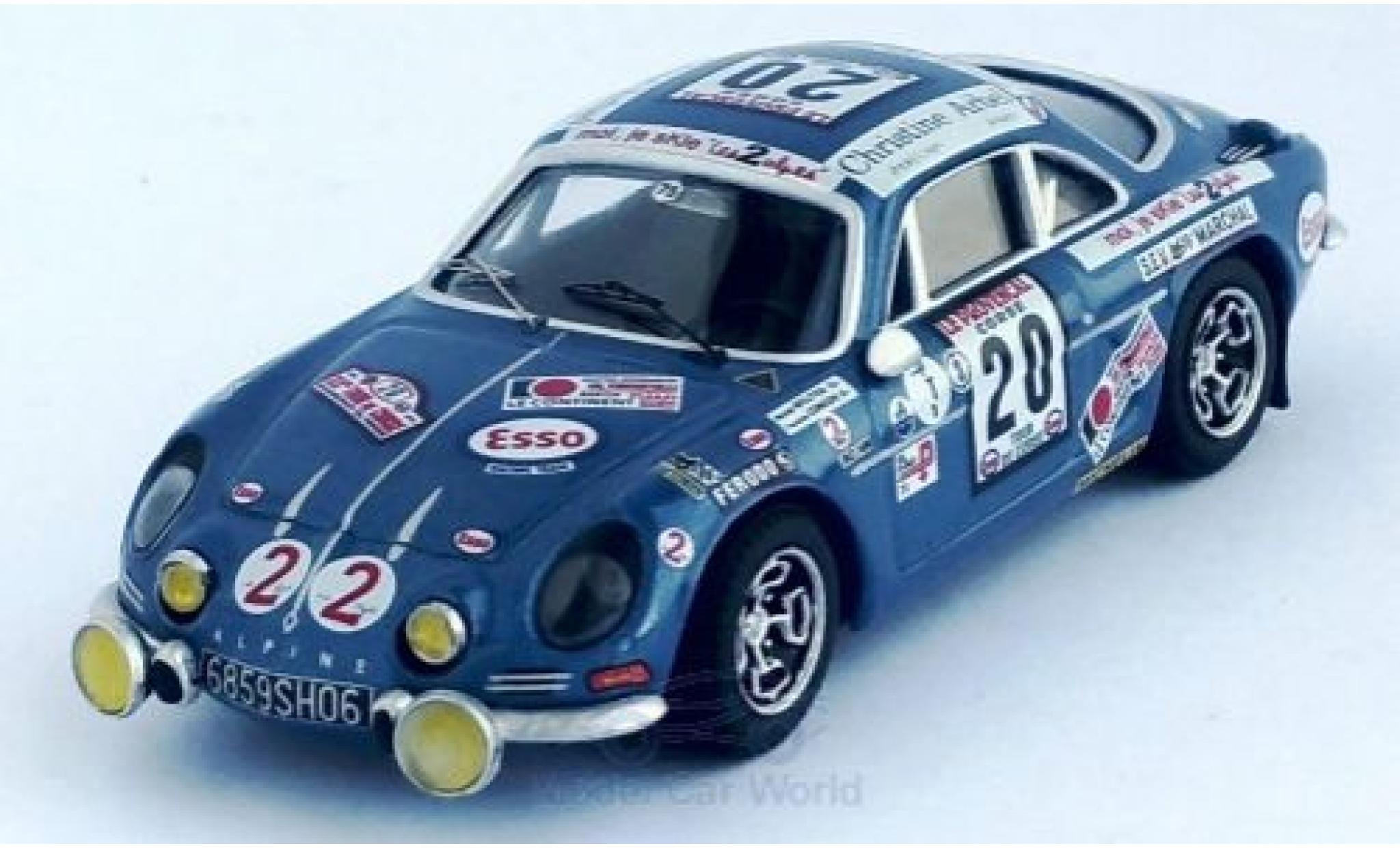 Alpine A110 1/43 Trofeu Renault A 110 No.20 Rallye WM Tour de Corse 1975 M.Mouton/F.Conconi modellino in miniatura