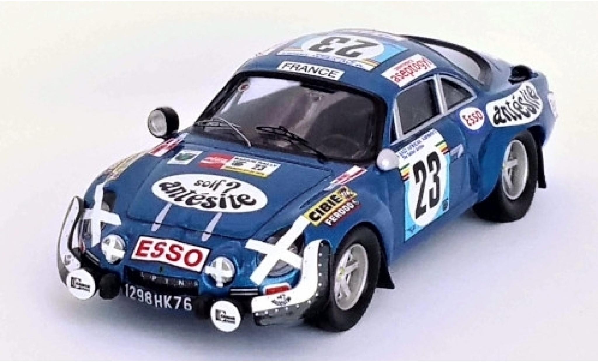 Alpine A110 1/43 Trofeu Renault No.23 Antesite Rallye WM Safari Rallye 1975 B.Neyret/J.Terramorsi modellino in miniatura