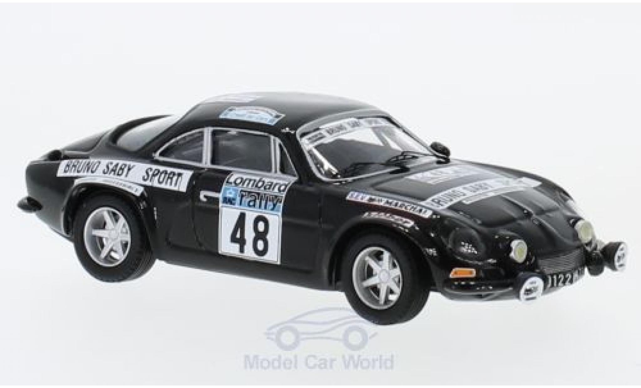 Alpine A110 1/43 Trofeu Renault No.48 Rallye WM RAC Rallye 1978 B.Saby/M.Guegan modellino in miniatura