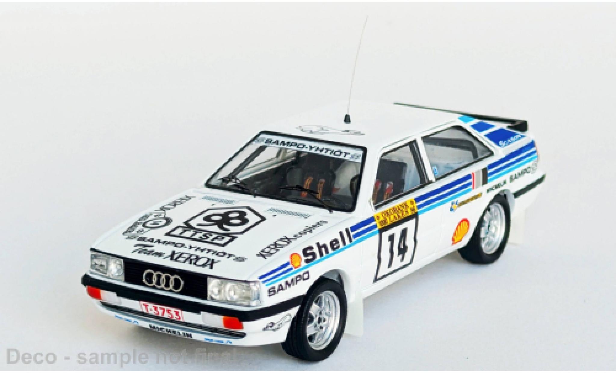 Audi Quattro 1/43 Trofeu quattro 1000 Lakes Rally 1986 #14 1:43 modellino in miniatura