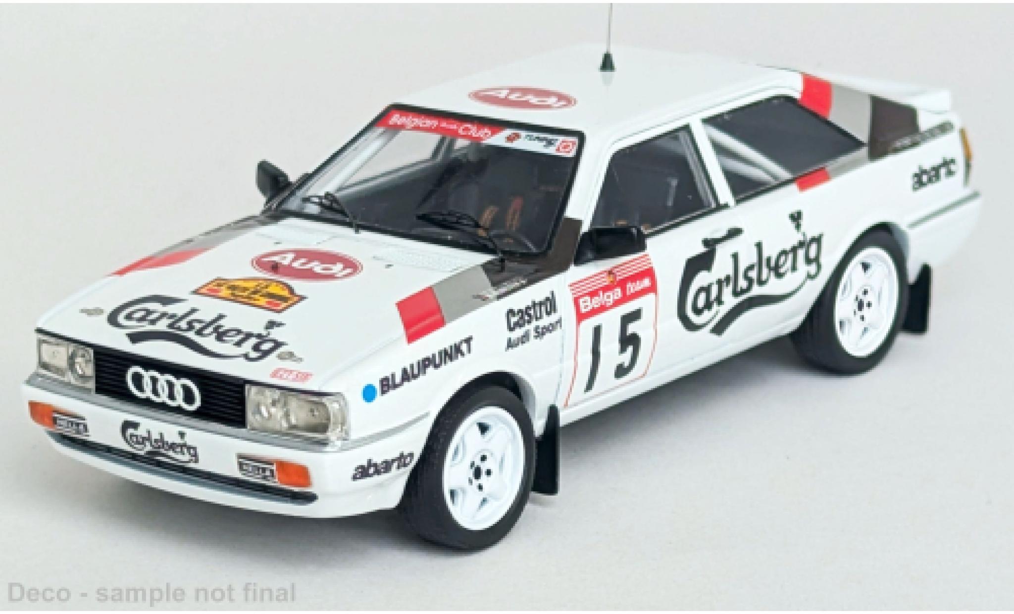 Audi Quattro 1/43 Trofeu Coupe Rally Condroz 1987 #5 1:43 modellino in miniatura