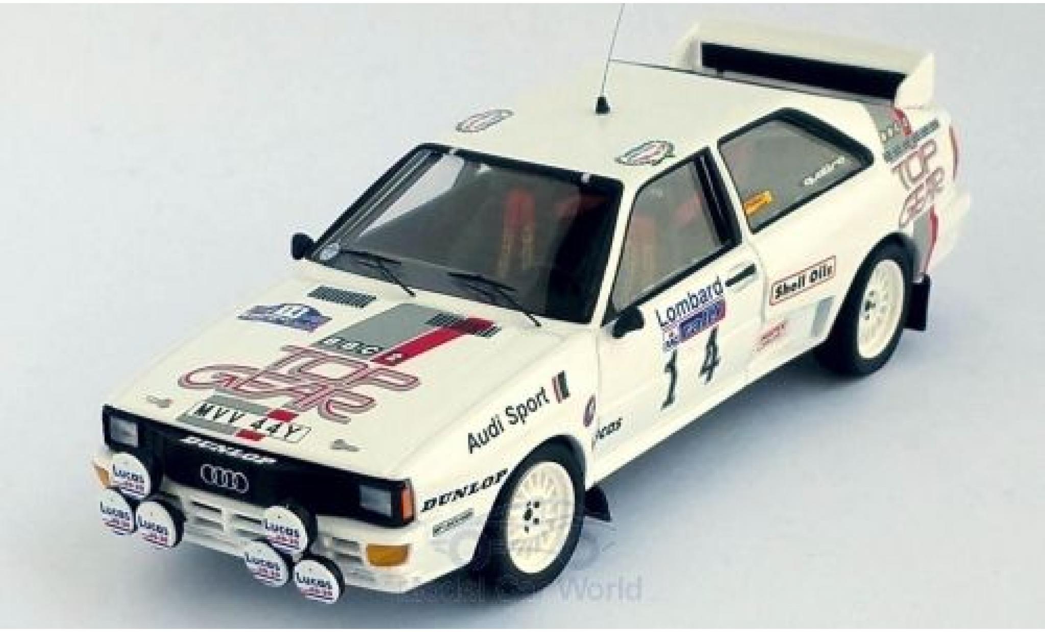 Audi Quattro 1/43 Trofeu quattro No.14 Top Gear Rallye WM RAC Rallye 1984 M.Wilson/N.Harris modellino in miniatura