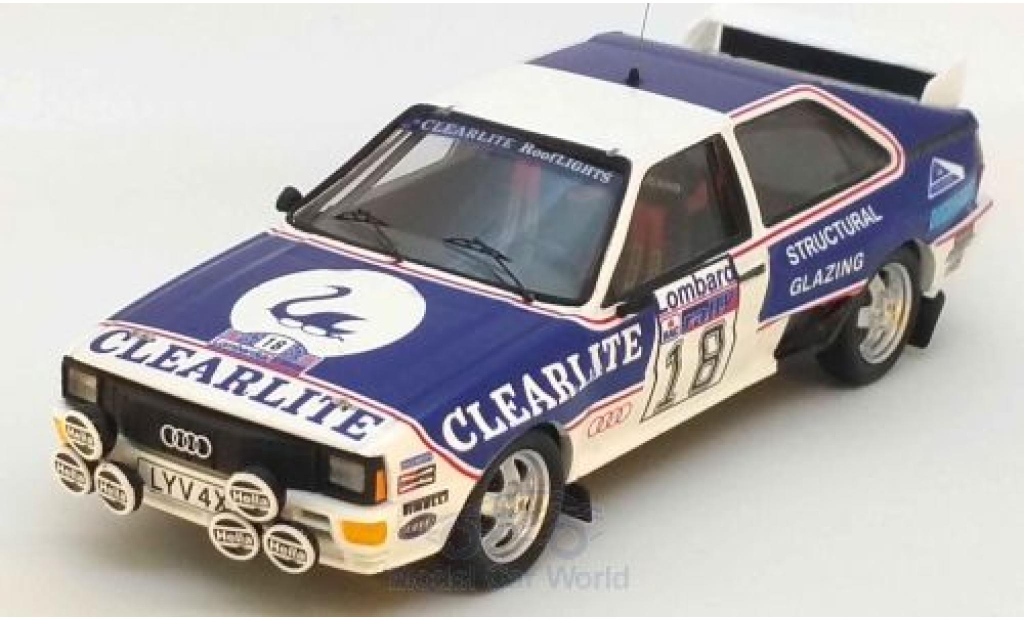 Audi Quattro 1/43 Trofeu quattro No.18 Rallye WM RAC Rallye 1983 D.Weidner/R.Arthur modellino in miniatura