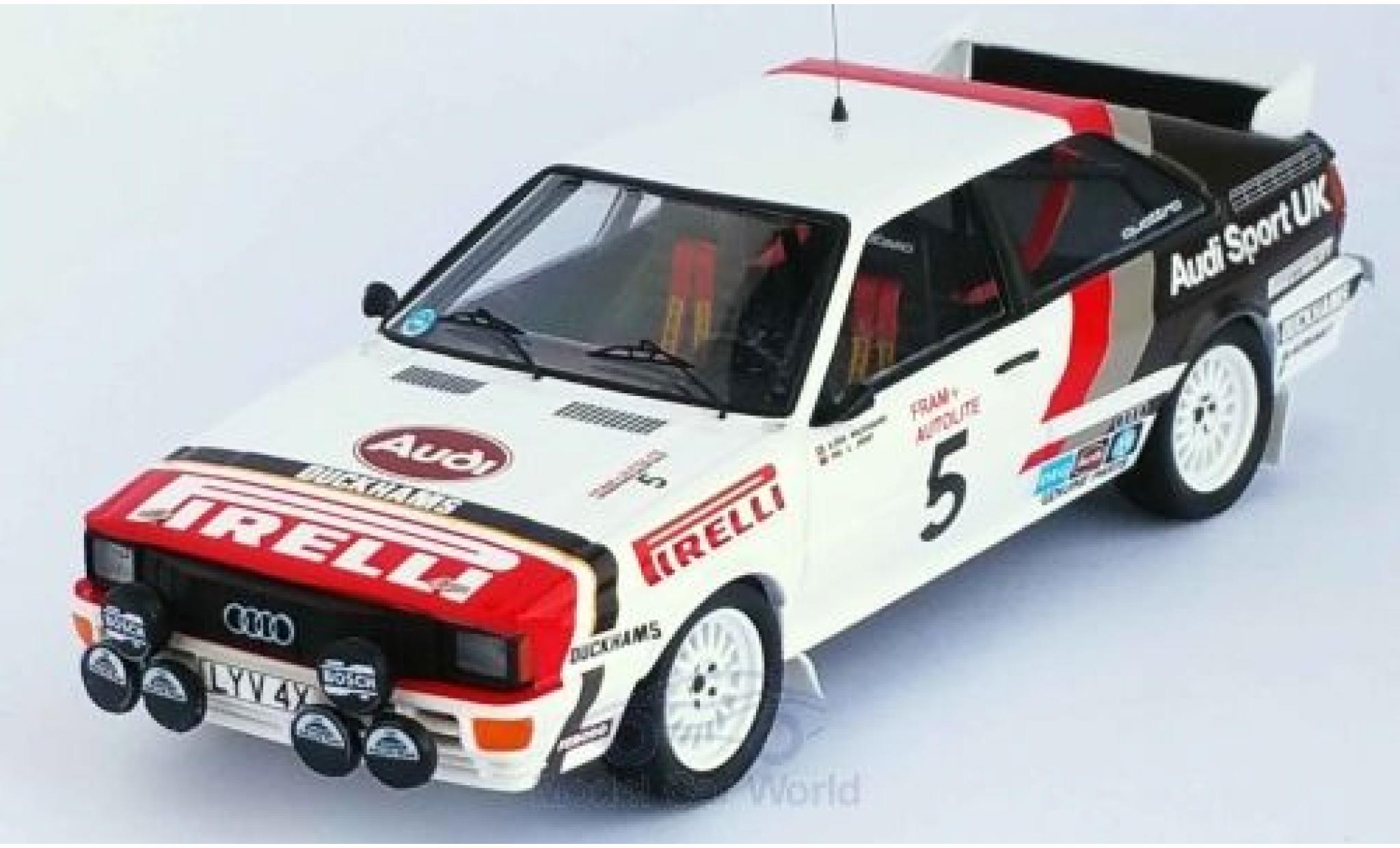 Audi Quattro 1/43 Trofeu quattro No.5 Sport UK Welsh Rally 1982 B.Waldegaard/P.Short modellino in miniatura