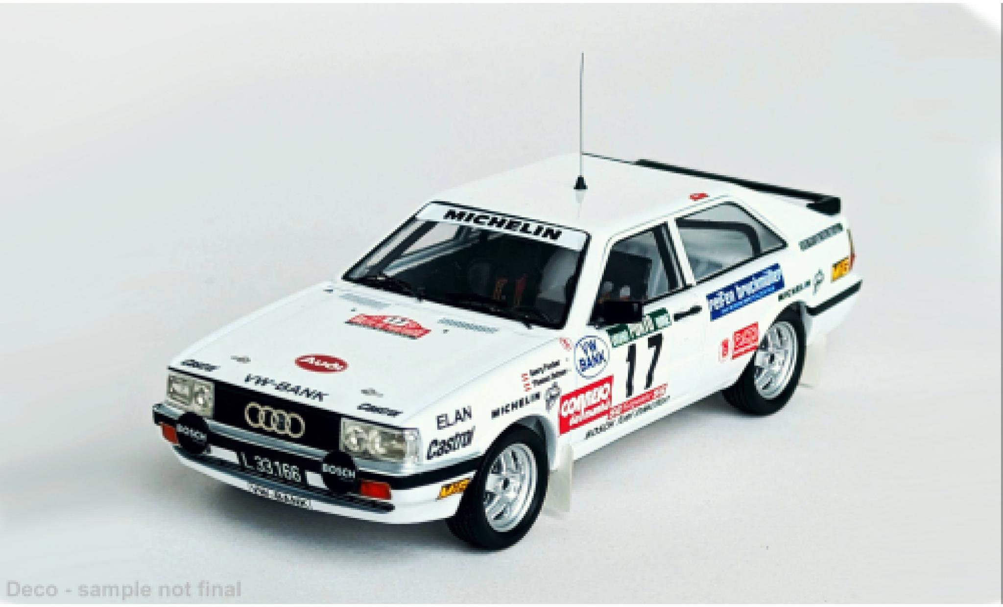 Audi Quattro 1/43 Trofeu quattro Rally Portugal 1987 #17 1:43 modellino in miniatura