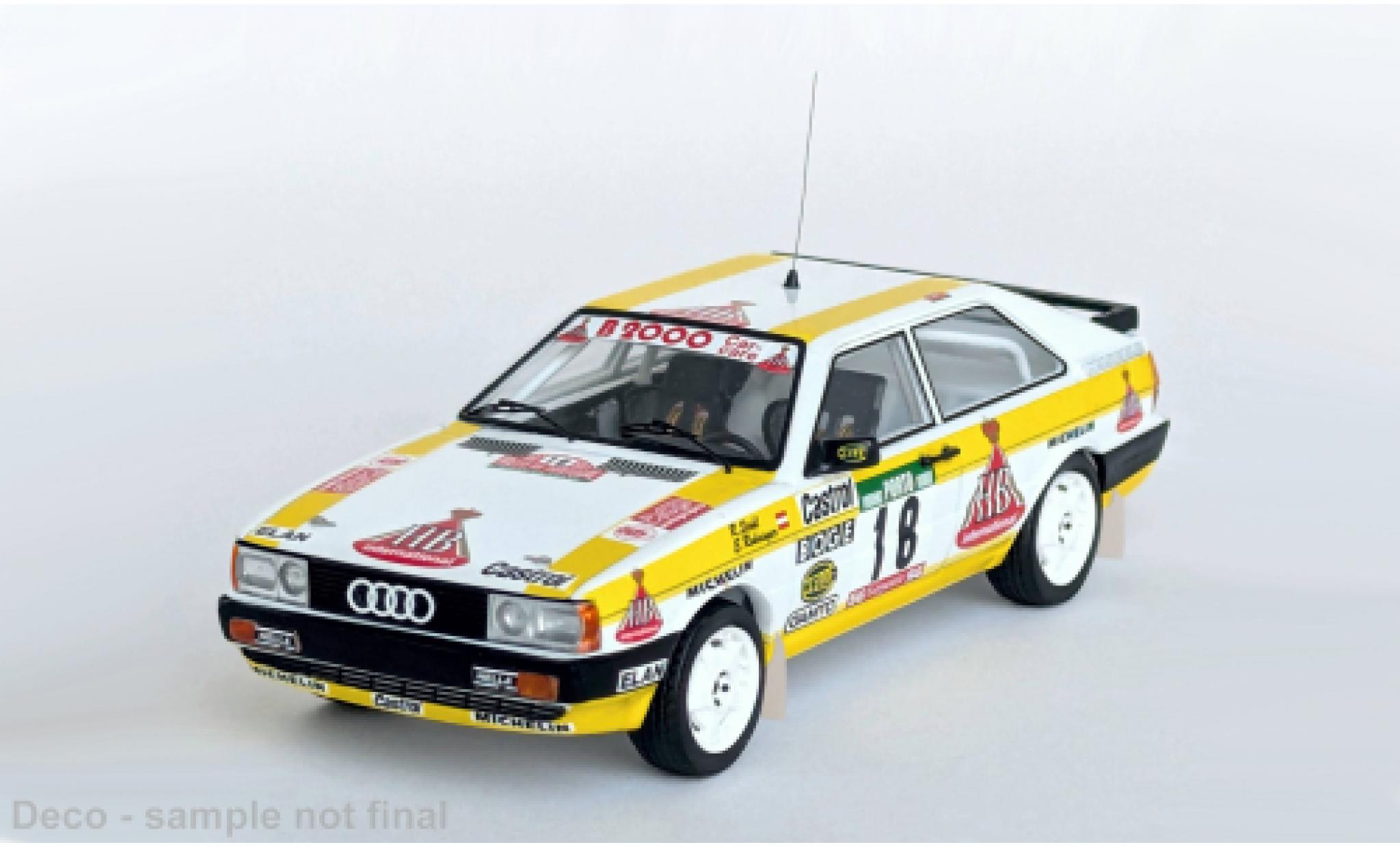 Audi Quattro 1/43 Trofeu quattro Rally Portugal 1987 #18 1:43 modellino in miniatura