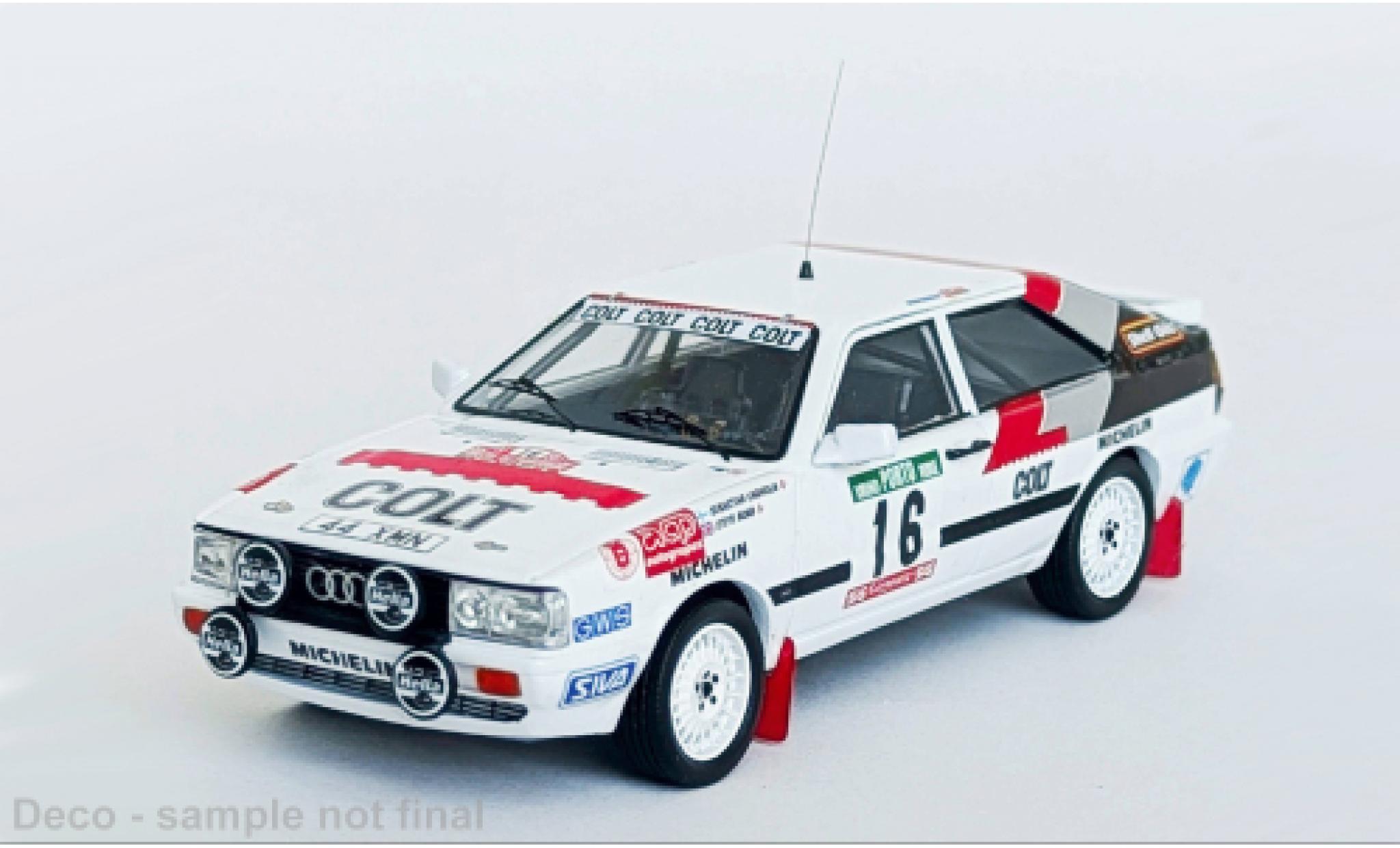 Audi Quattro 1/43 Trofeu quattro Rally Portugal 1988 #16 1:43 modellino in miniatura