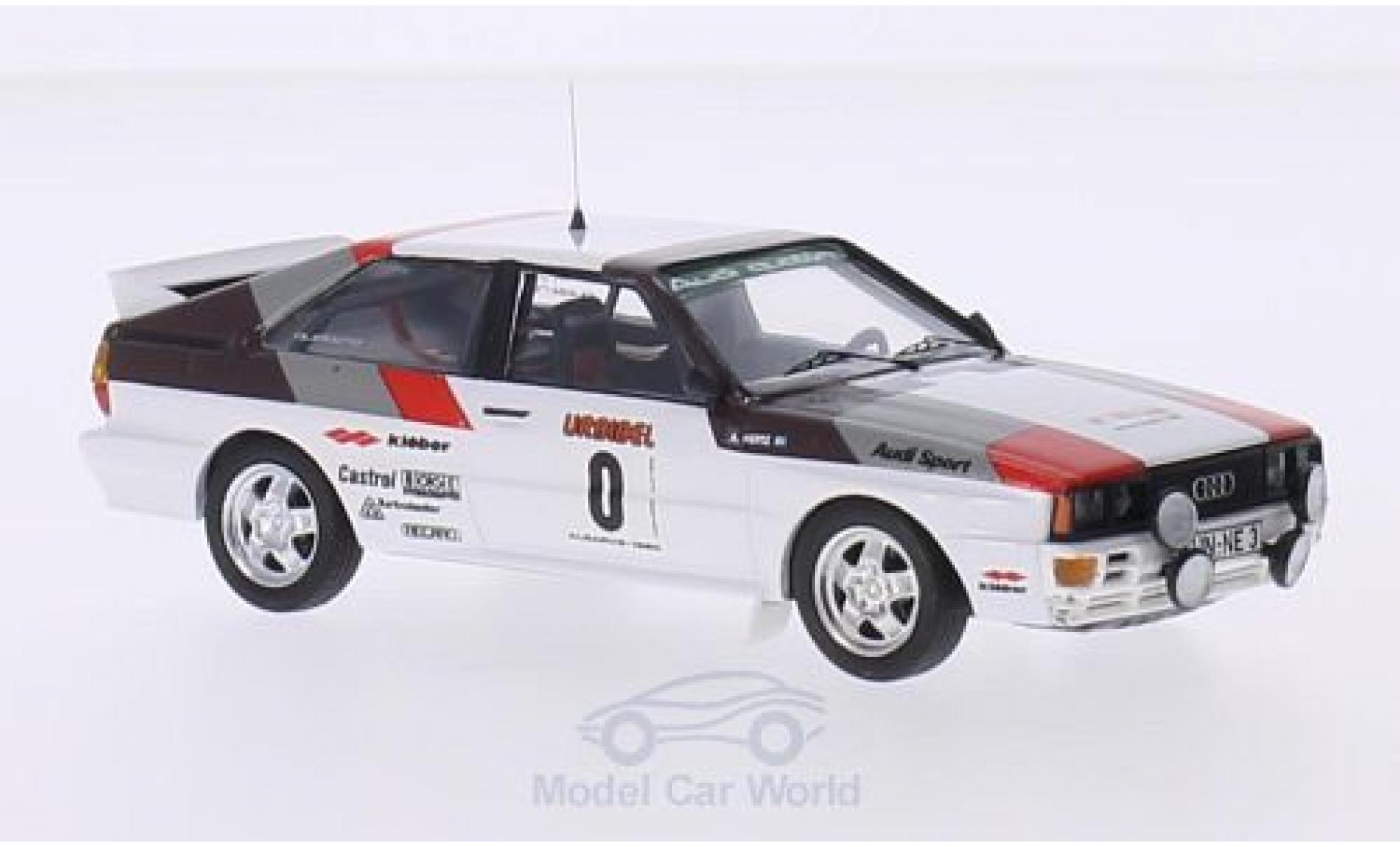 Audi Quattro 1/43 Trofeu quattro Rallye WM Rallye Algarve 1980 H.Mikkola/A.Hertz modellino in miniatura