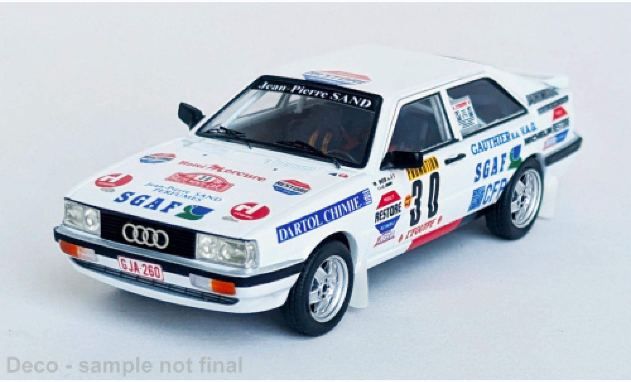 Audi Quattro 1/43 Trofeu quattro weiss Rally Monte Carlo 1987 #30 1:43 modellino in miniatura