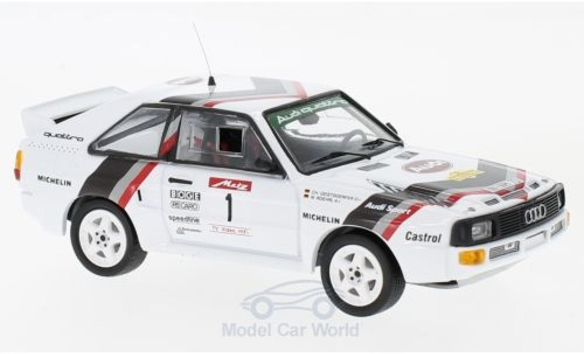 Audi Sport Quattro 1/43 Trofeu Sport quattro No.1 Rallye DM Rallye Metz 1984 W.Röhrl/C.Geistdörfer modellino in miniatura