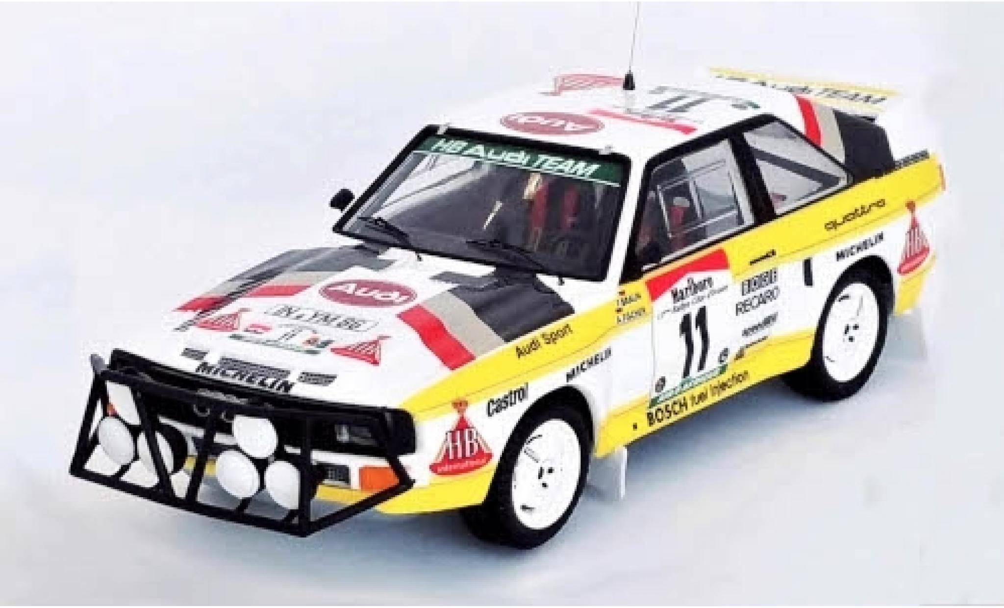 Audi Sport Quattro 1/43 Trofeu Sport quattro No.11 HB Team Rallye WM Rally Bandama 1985 F.Braun/A.Fischer modellino in miniatura