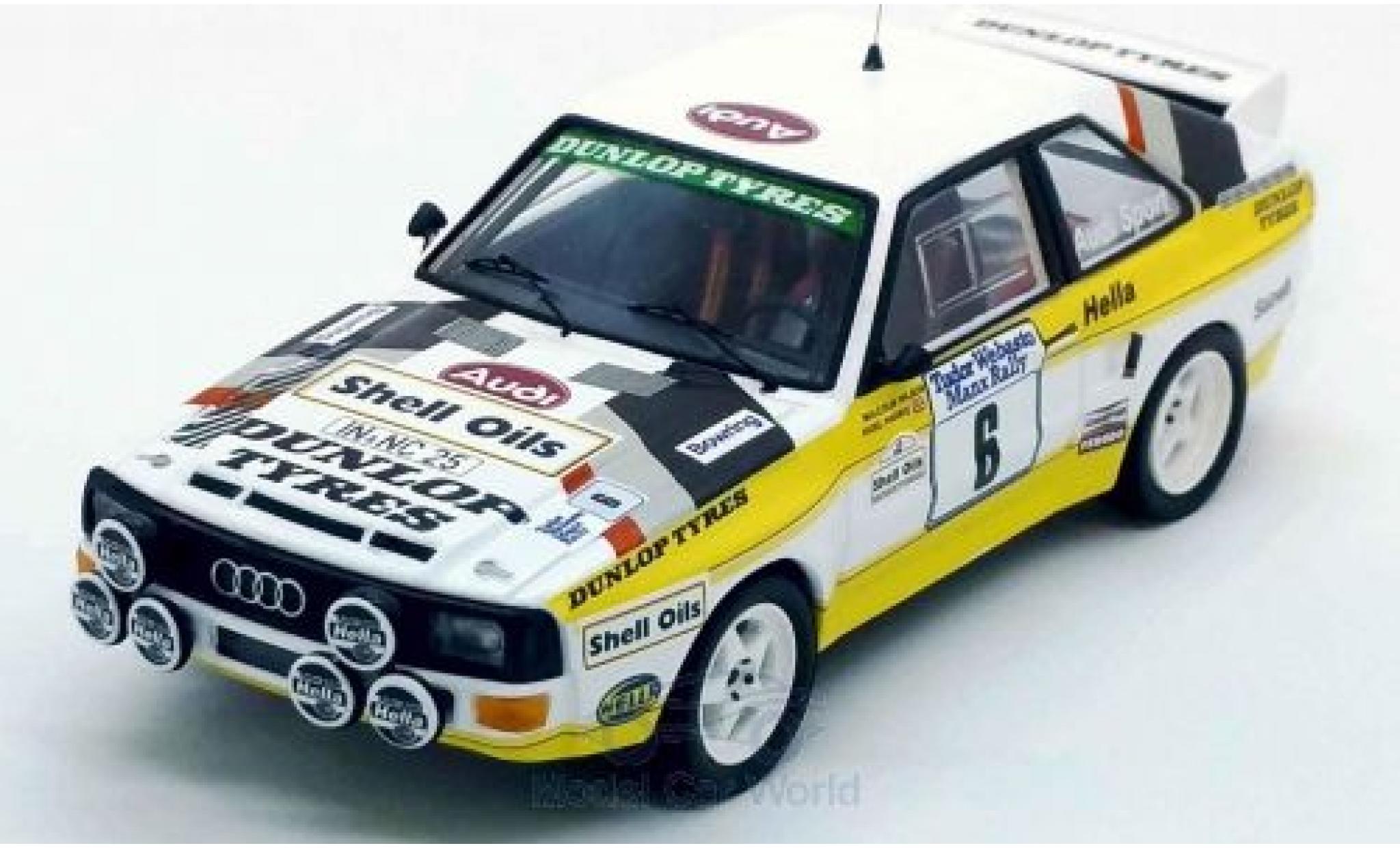 Audi Sport Quattro 1/43 Trofeu Sport quattro No.6 Rallye Manx 1985 M.Wilson/N.Harris modellino in miniatura