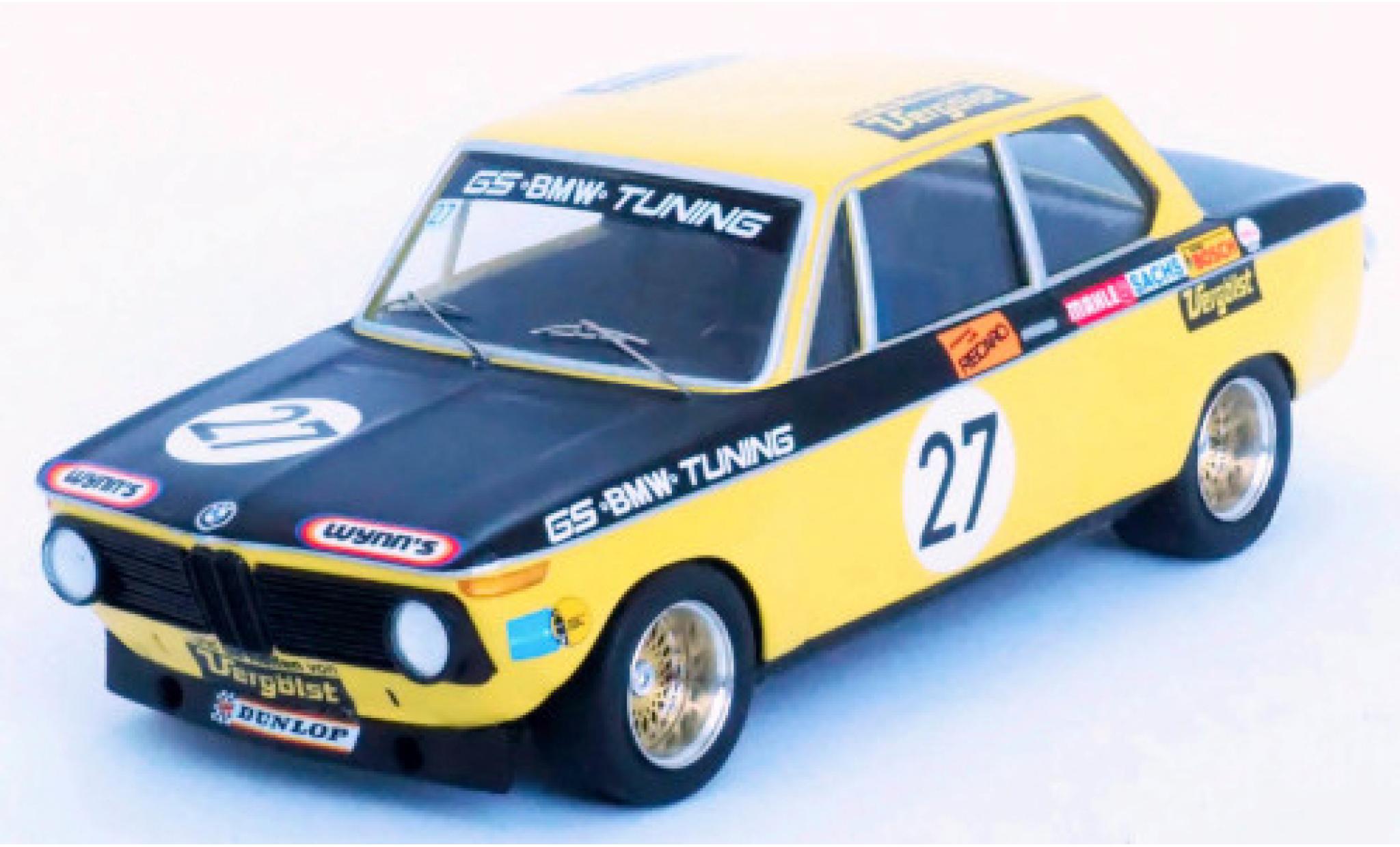 Bmw 2002 1/43 Trofeu No.27 GS Tuning Vergölst 6h Nürburgring 1972 D.Basche/J.Barth modellino in miniatura