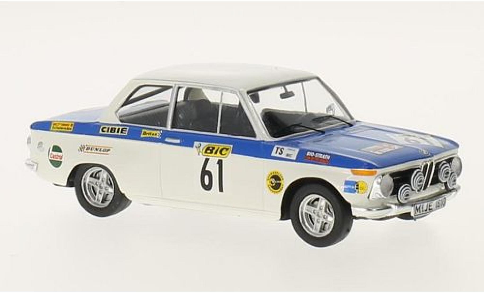 Bmw 2002 1/43 Trofeu No.61 Tour Auto 1971 T.Fall/M.Wood modellino in miniatura